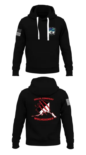 Delta Company, 1-25th Attack Battalion Store 1  Core Men's Hooded Performance Sweatshirt - 99680795891