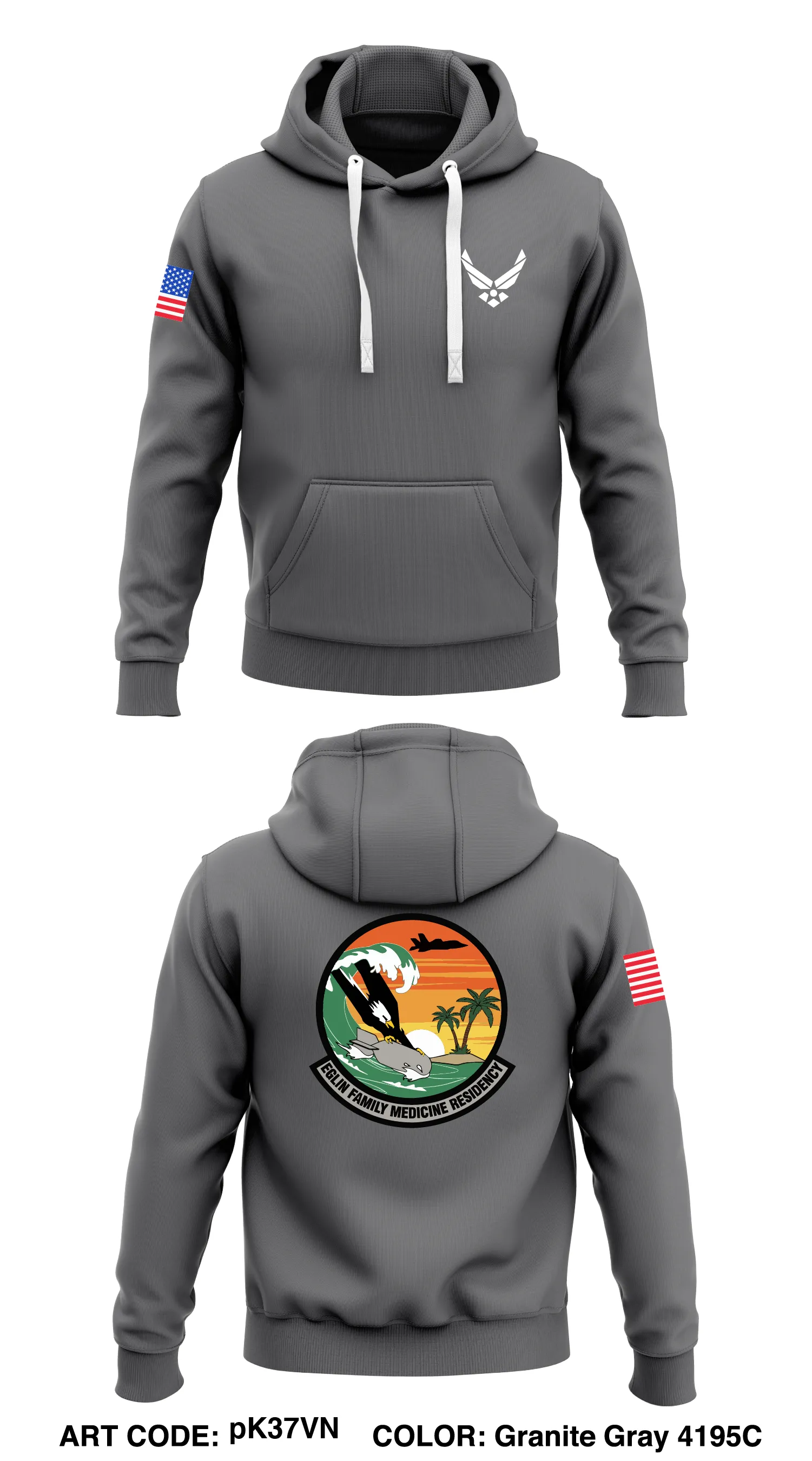 Eglin FMR Store 1  Core Men's Hooded Performance Sweatshirt - pK37VN