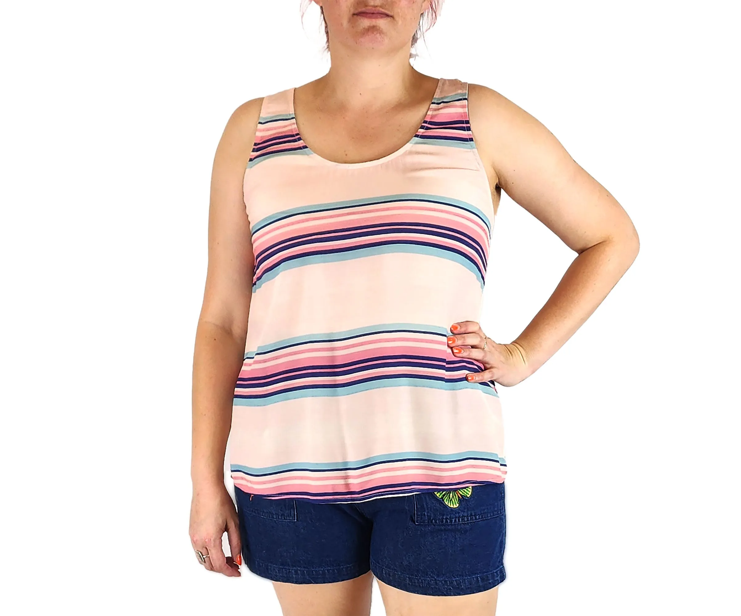 Ella Sanders striped top size Large