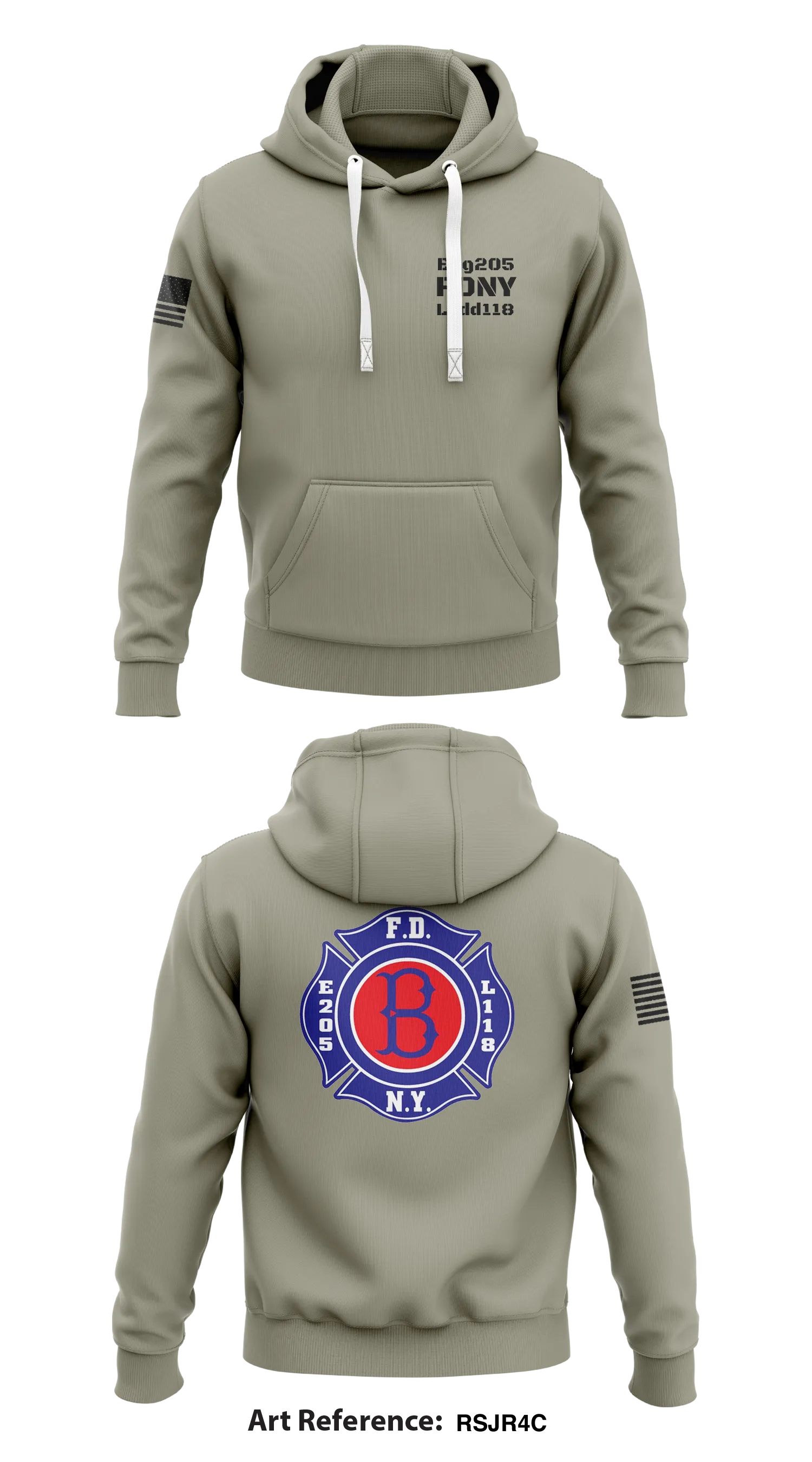 Eng25/FDNY/Ladd118 Store 1  Core Men's Hooded Performance Sweatshirt - RsJR4C