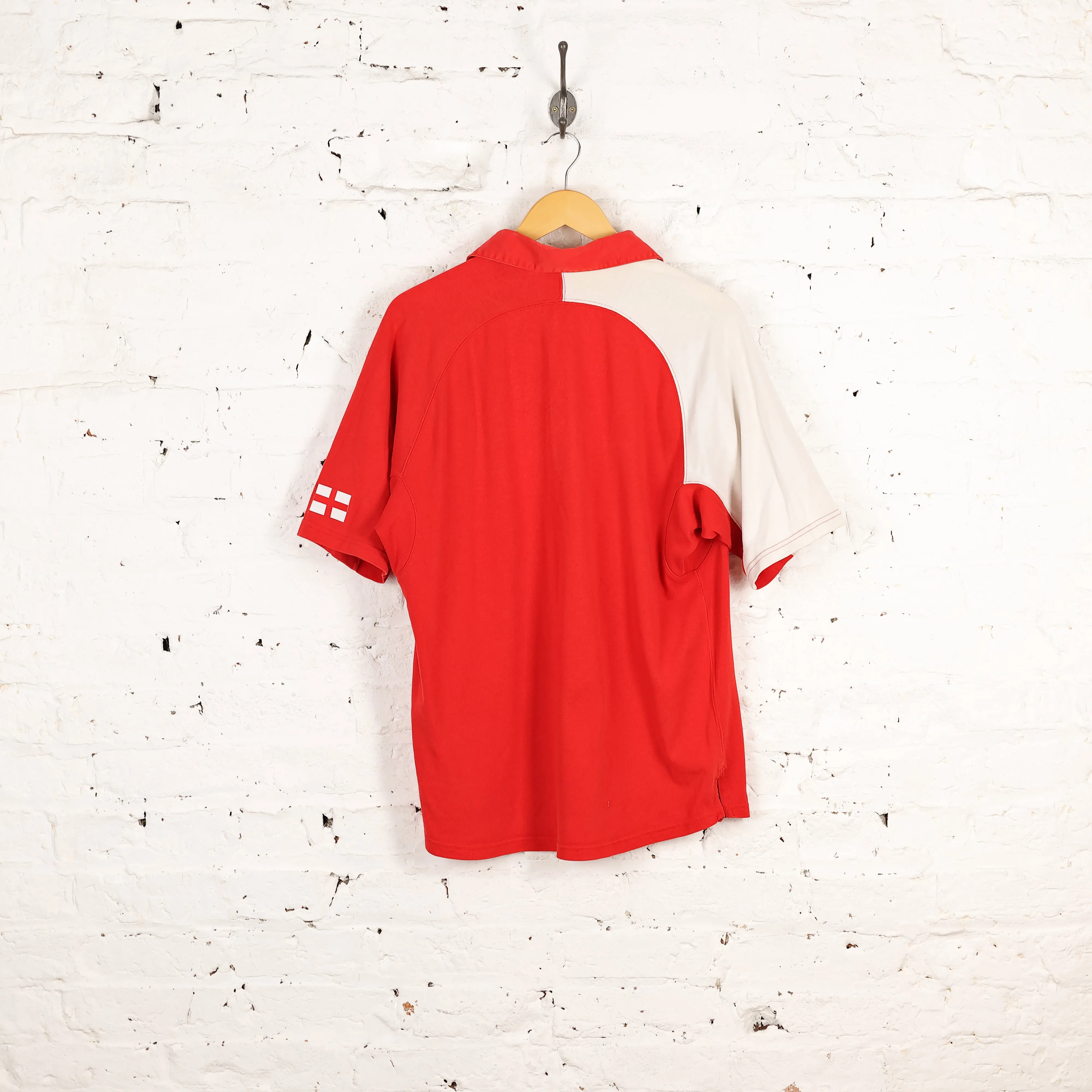England 2007 Nike Away Rugby Shirt - Red - L