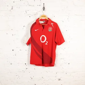 England 2007 Nike Away Rugby Shirt - Red - L