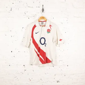England 2007 Nike Rugby Shirt - White - M