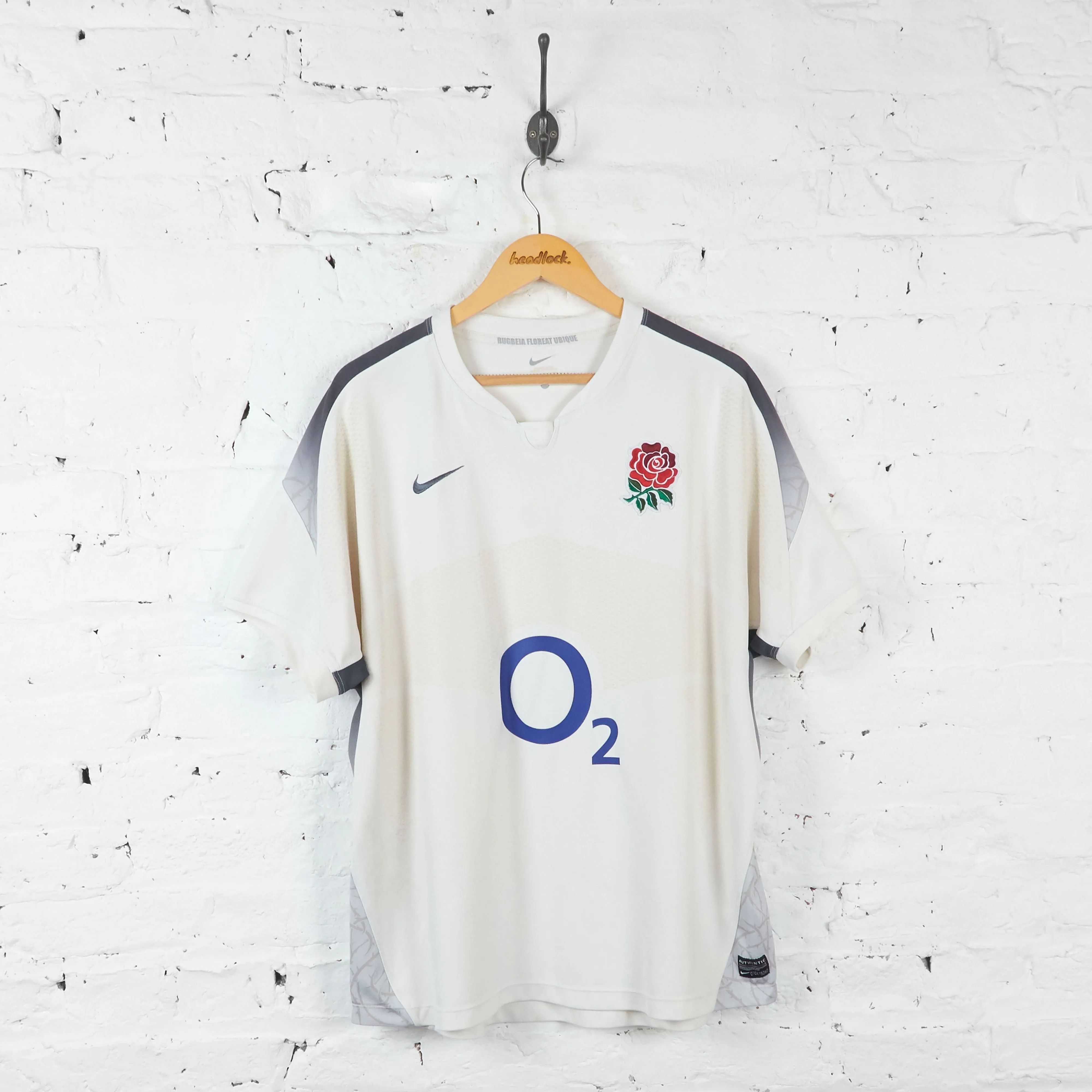 England 2010 Nike Rugby Shirt - White - XL