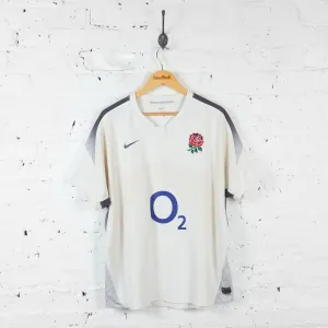 England 2010 Nike Rugby Shirt - White - XL