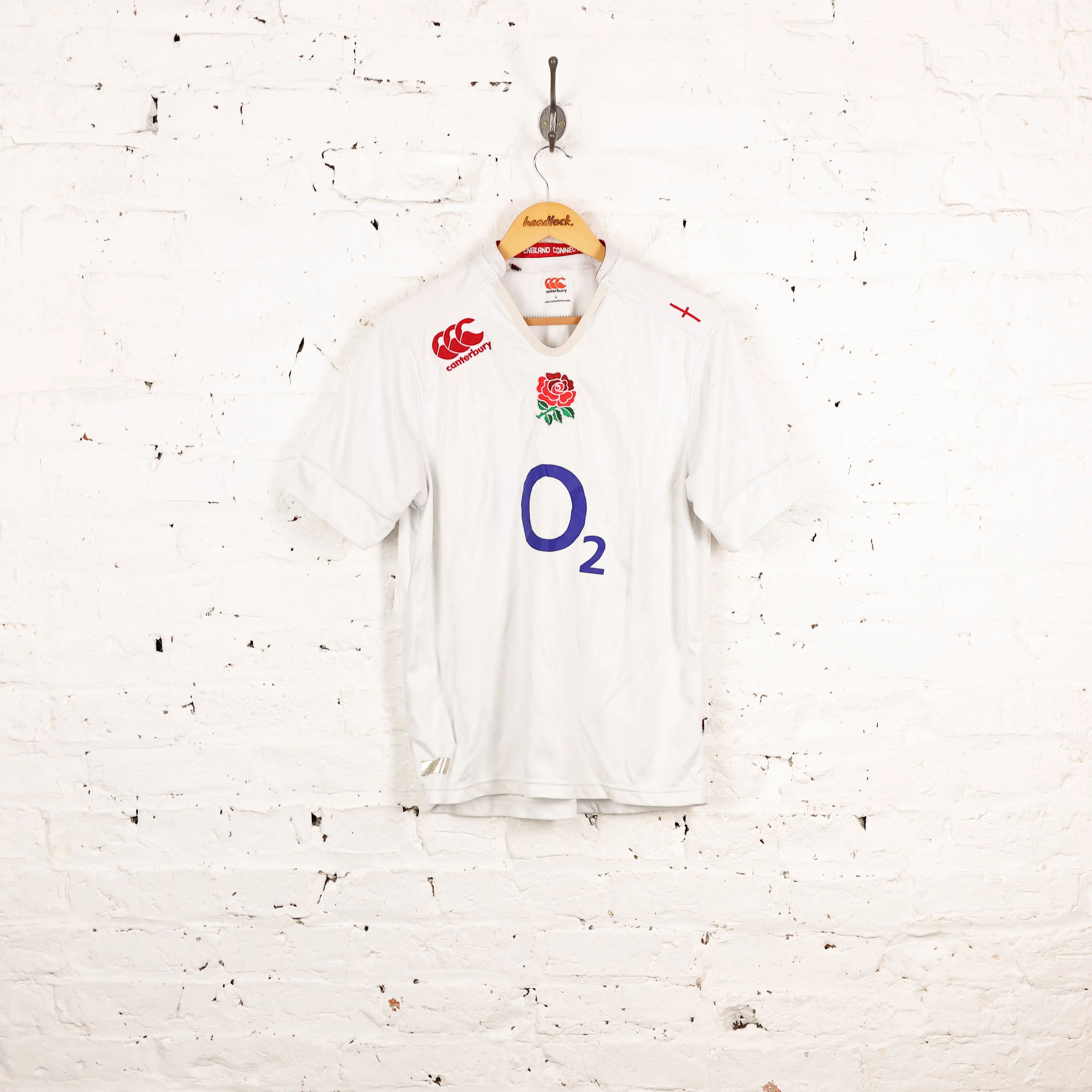 England Canterbury Home Rugby Shirt - White - L
