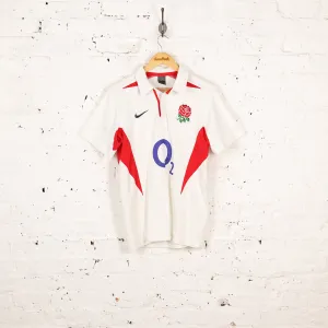 England Rugby 2003 Nike Home Rugby Shirt - White - M
