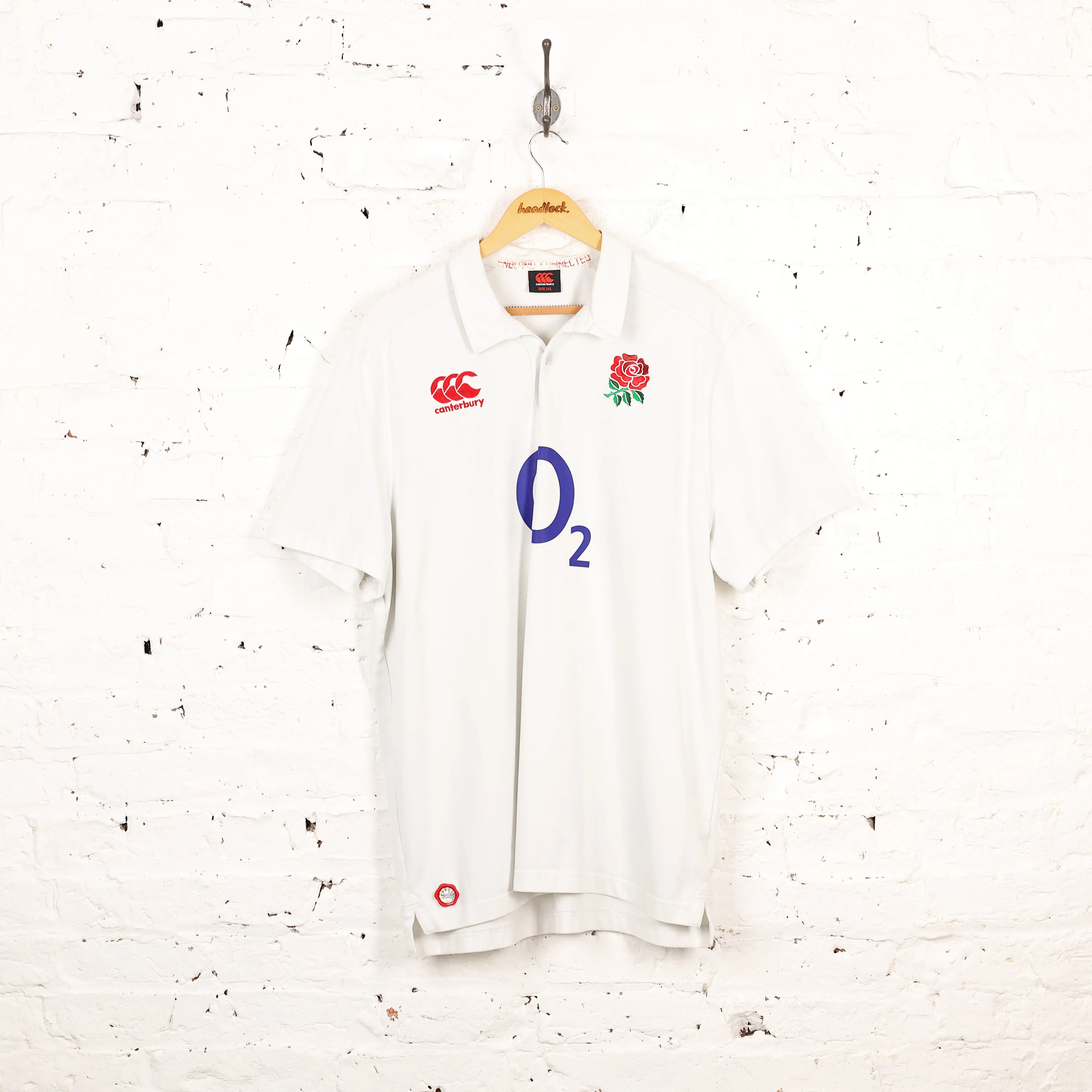 England Rugby 2014 Home Rugby Shirt - White - XXL