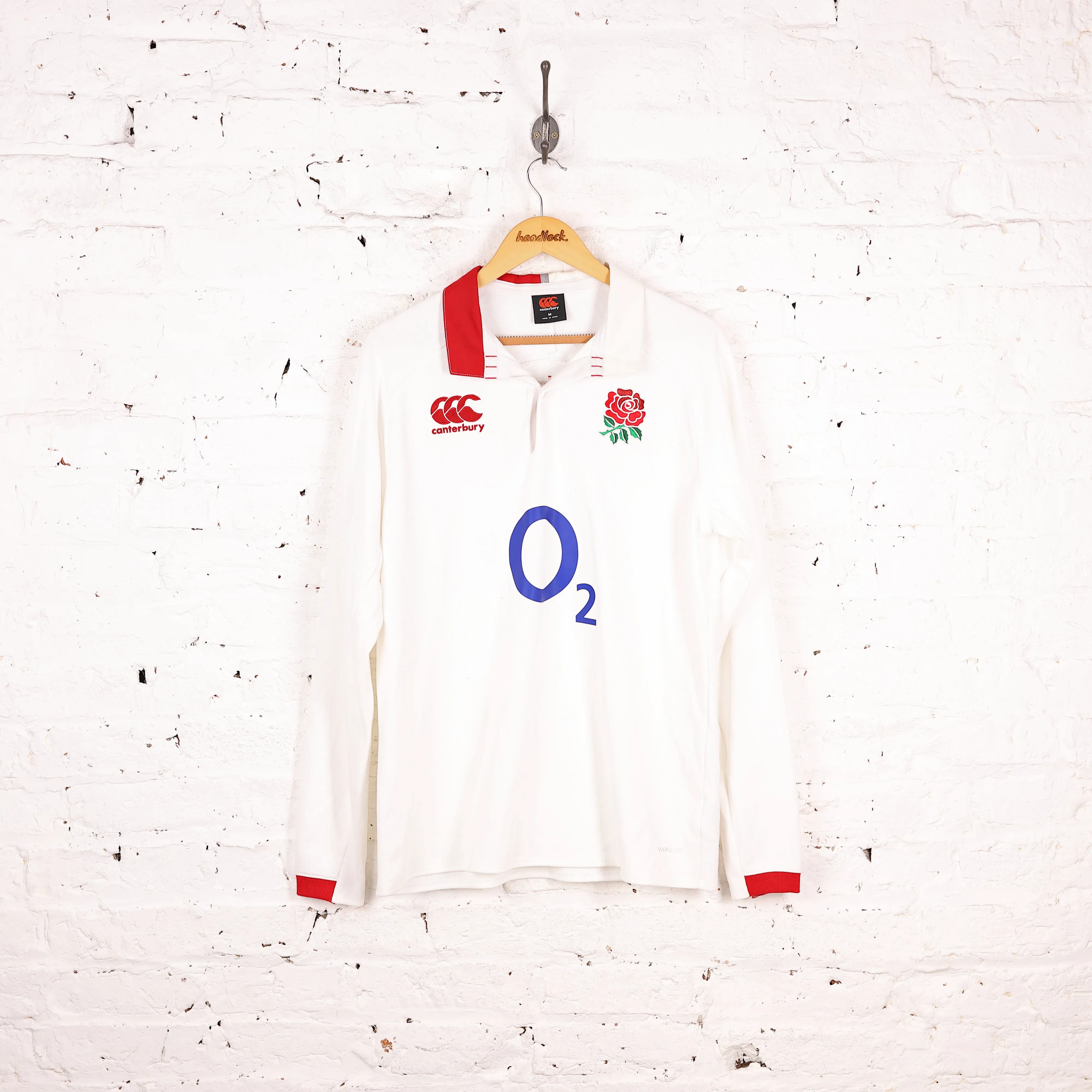 England Rugby 2019 Canterbury Long Sleeve Shirt - White - M