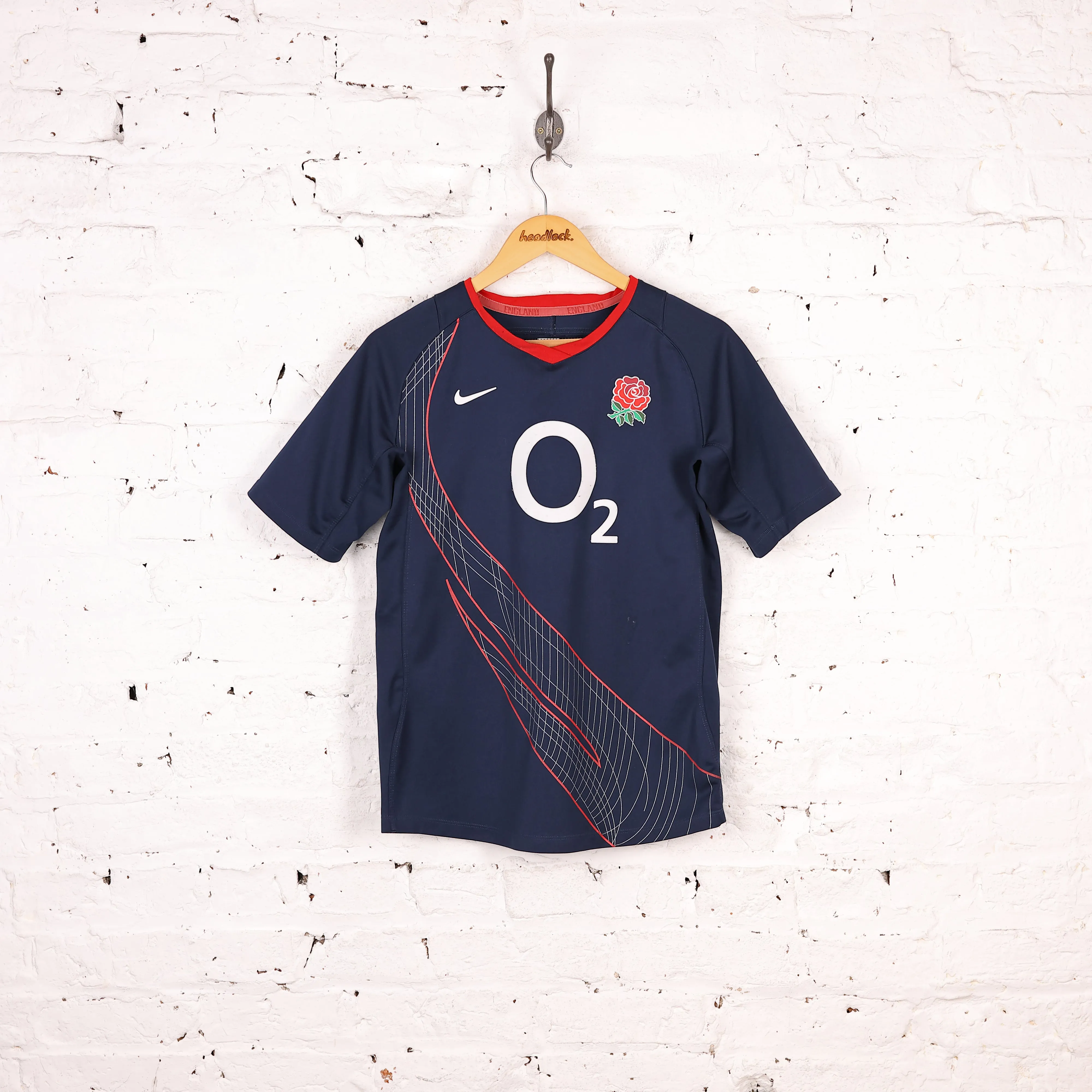 England Rugby Boys Playing Shirt - Blue - XL