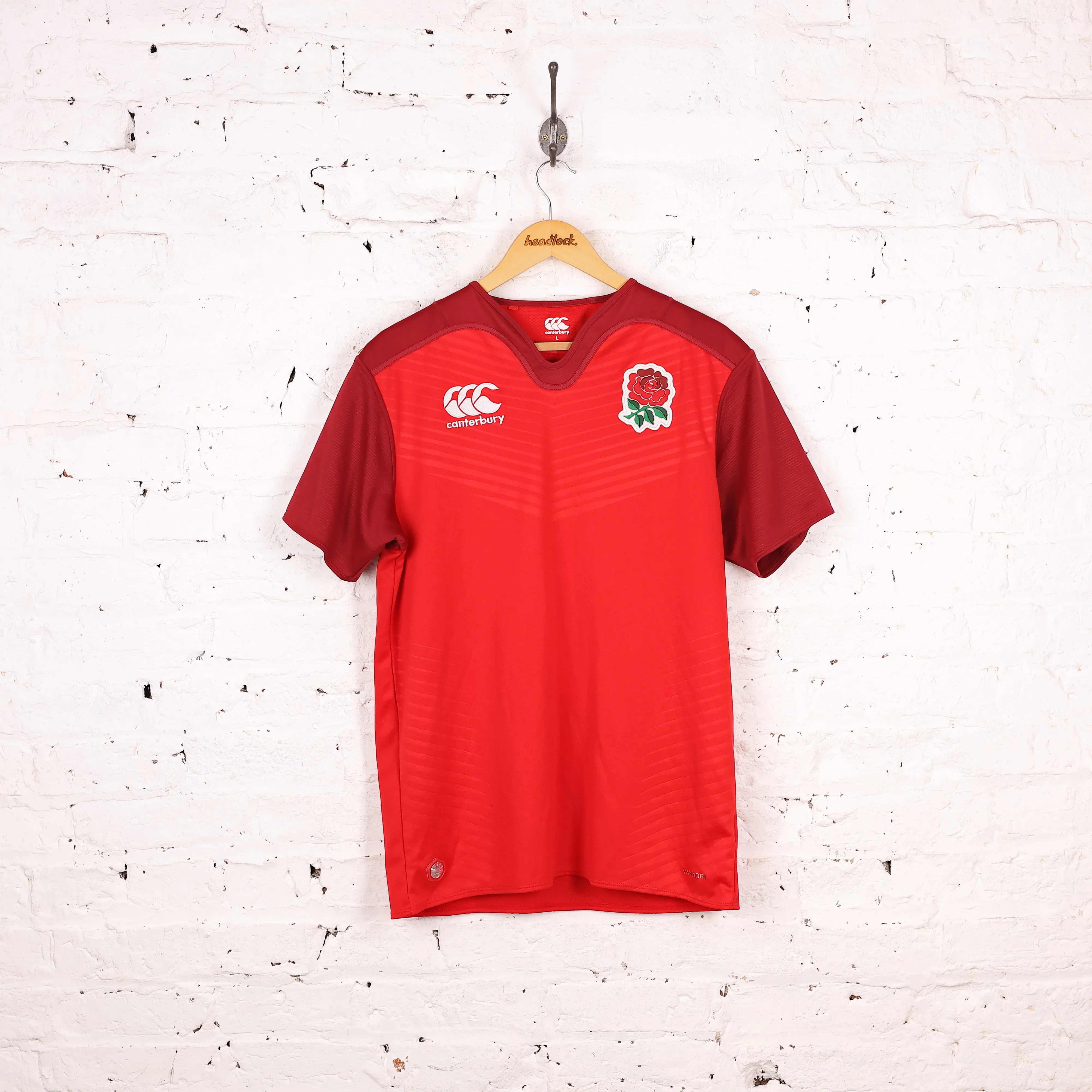 England Rugby Canterbury Away Shirt - Red - L