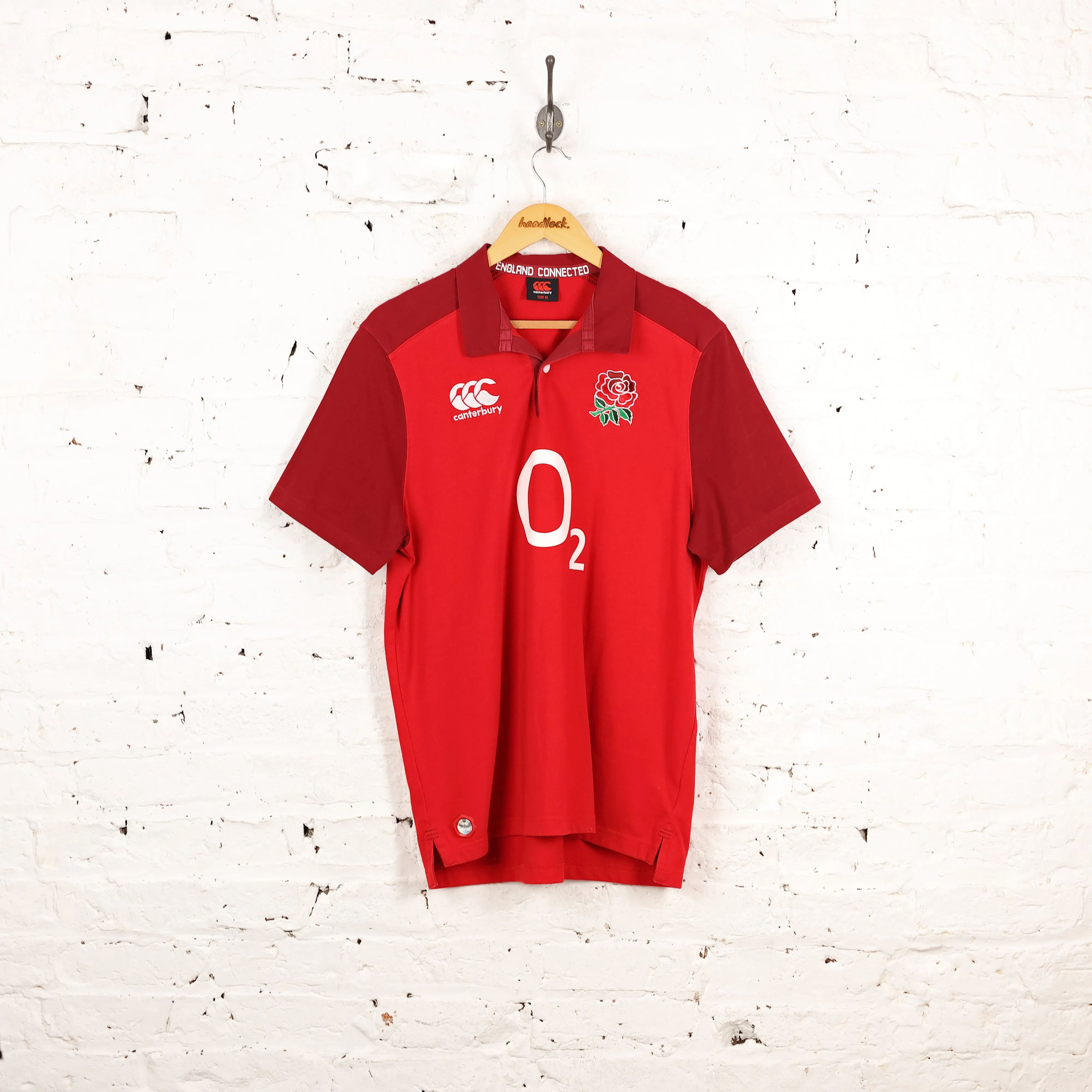 England Rugby Canterbury Away Shirt - Red - M