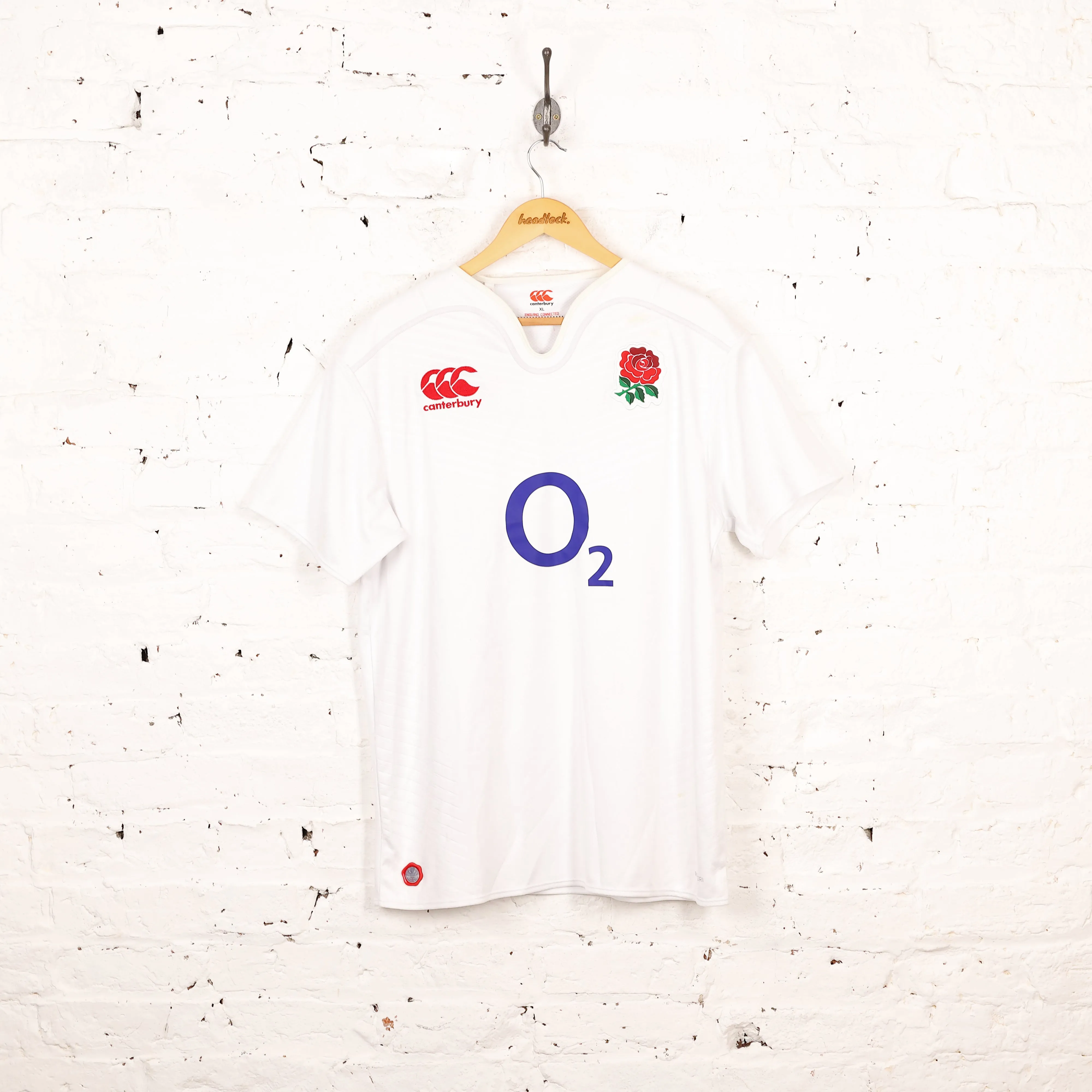 England Rugby Canterbury Home Shirt - White - XL