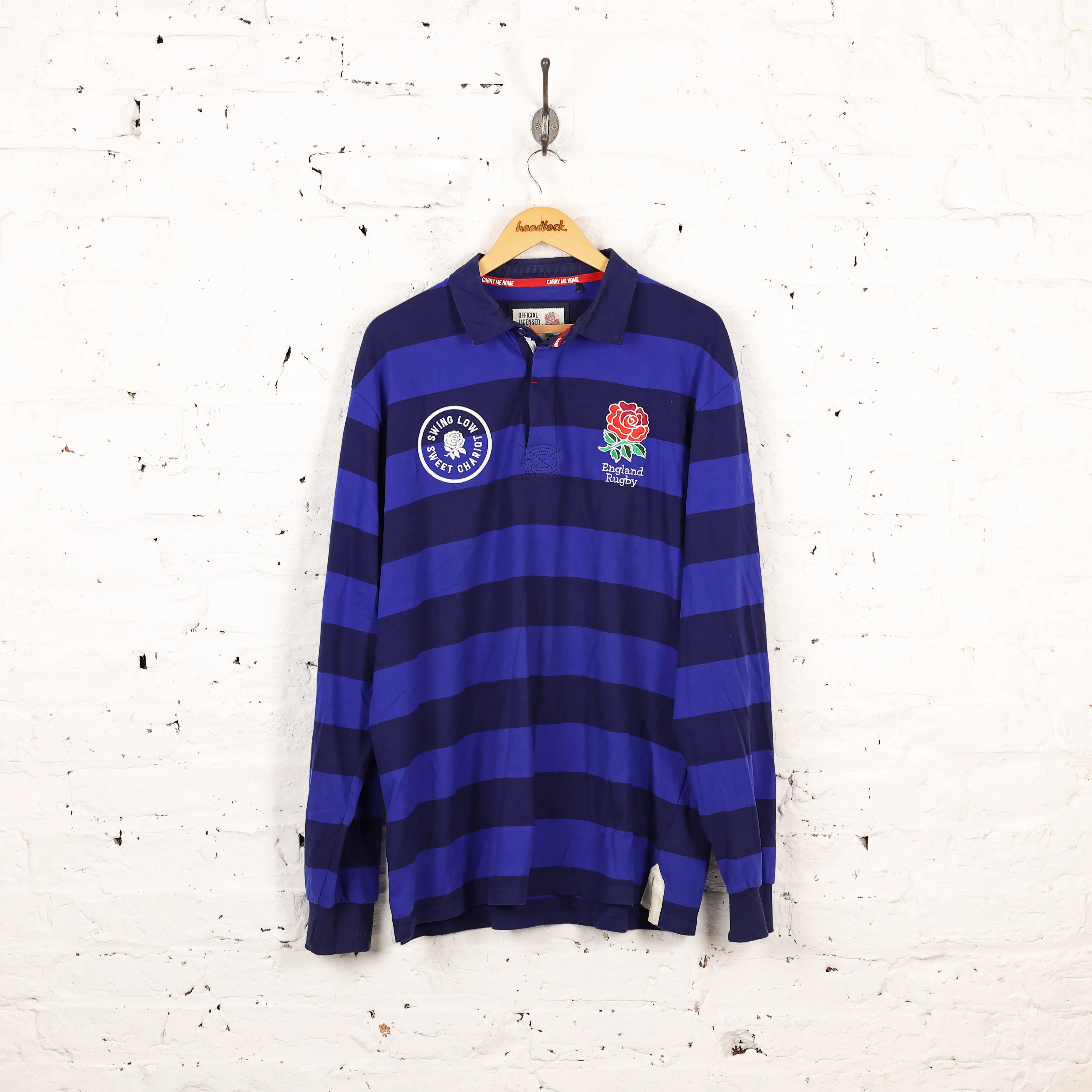 England Rugby England Rugby Polo Shirt - Blue - XXL