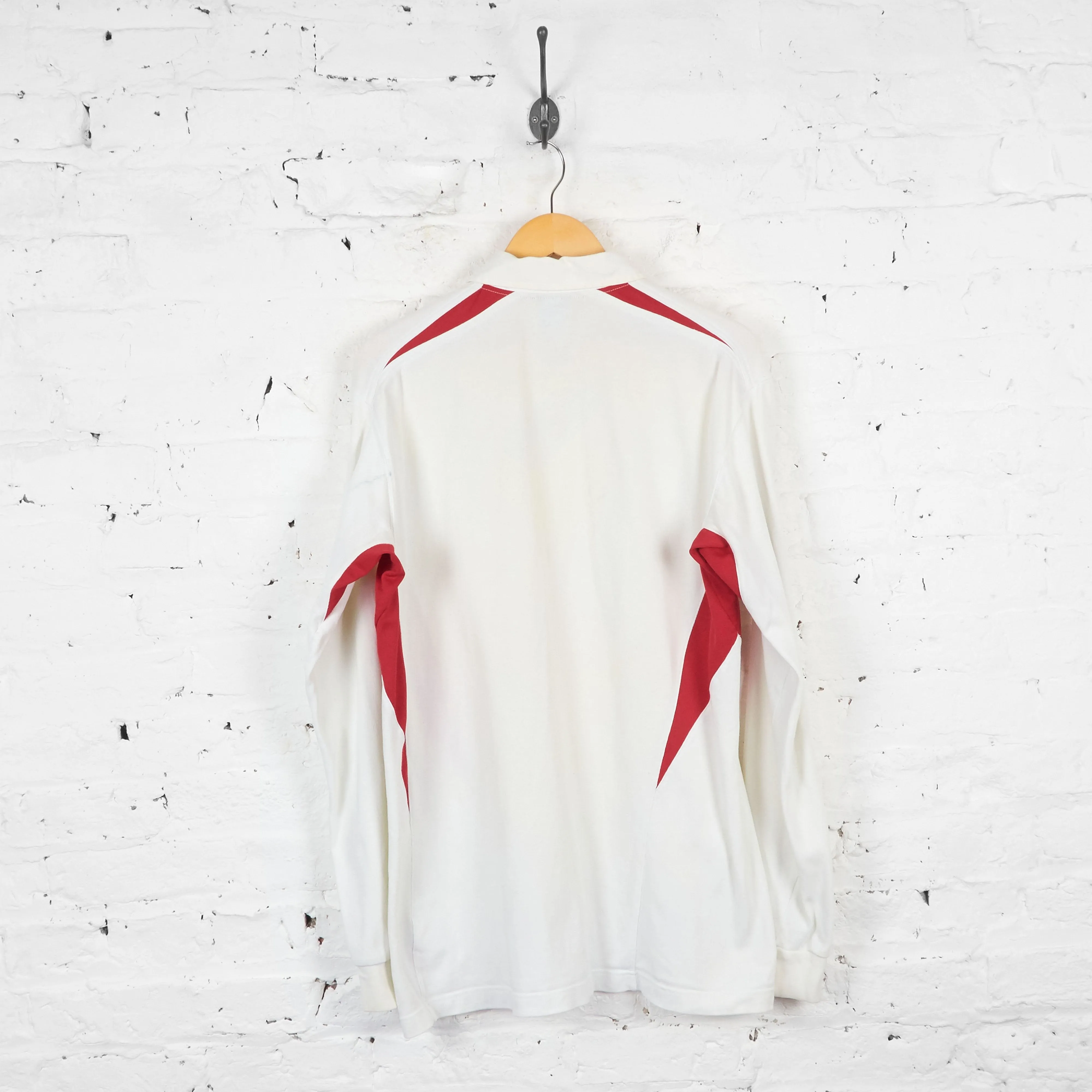 England Rugby Nike 2002 Home Long Sleeve Shirt - White - XL