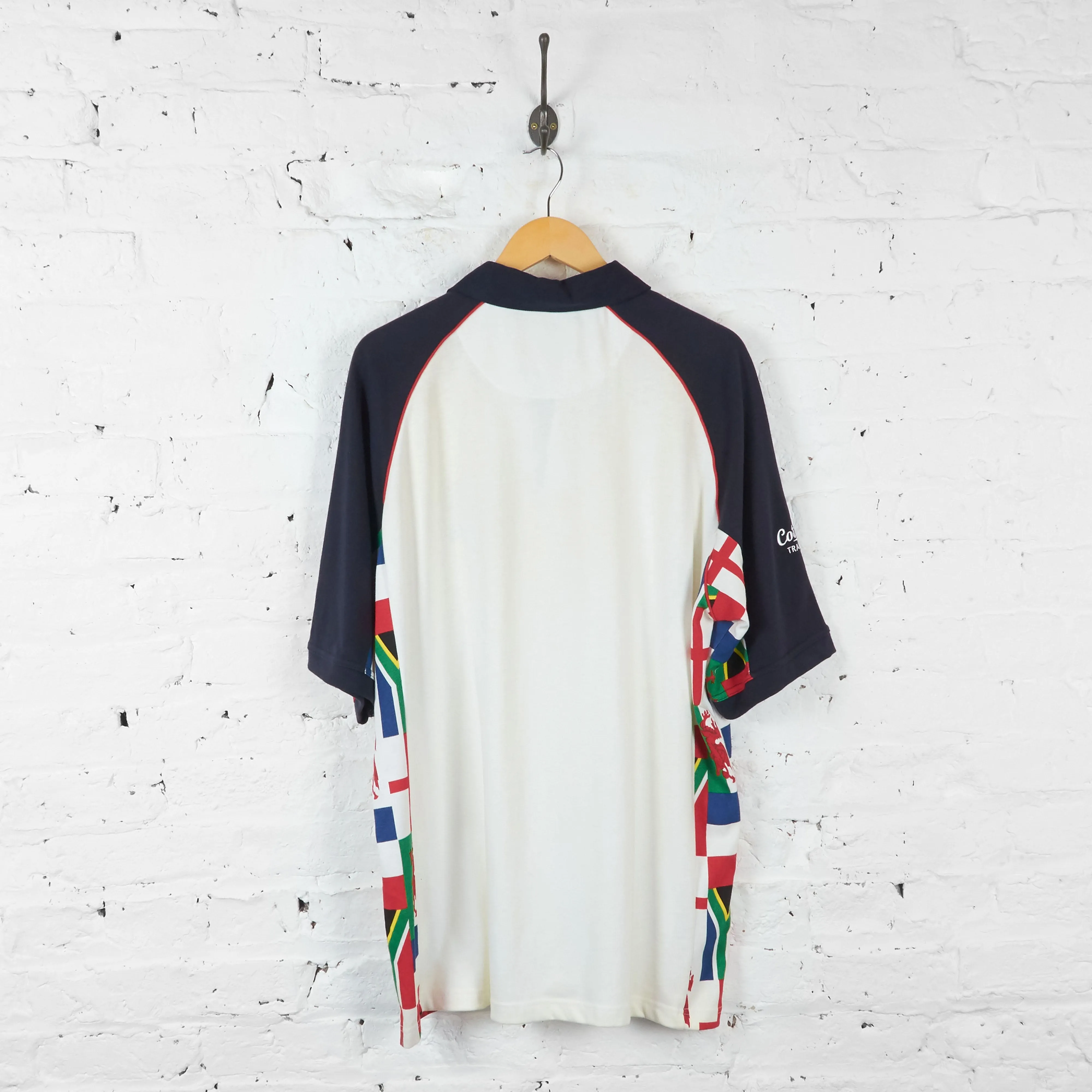 England Rugby World Cup Polo Shirt - White - XL