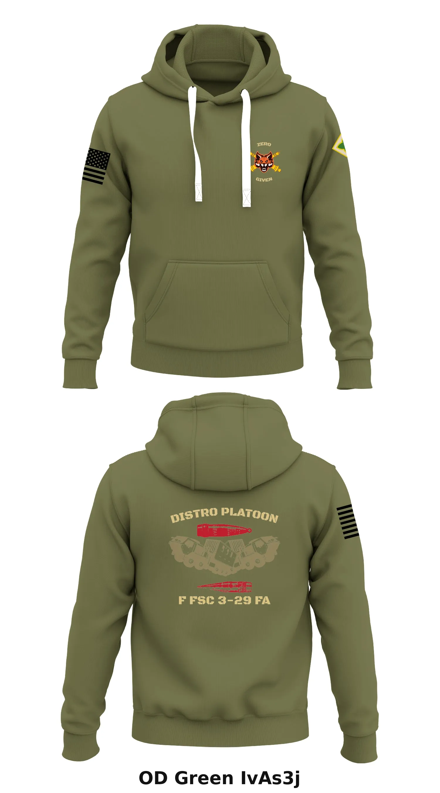 F Sfc 3-29, 4th ID  Store 1  Core Men's Hooded Performance Sweatshirt - IvAs3j