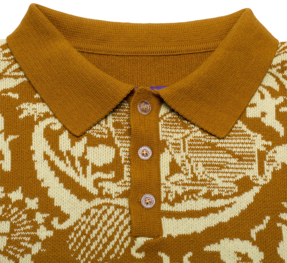 FANCY KNIT L/S POLO