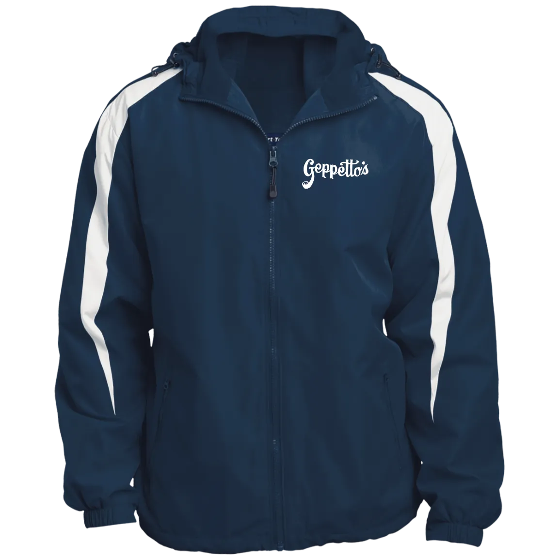 Fleece Lined Colorblock Hooded Jacket