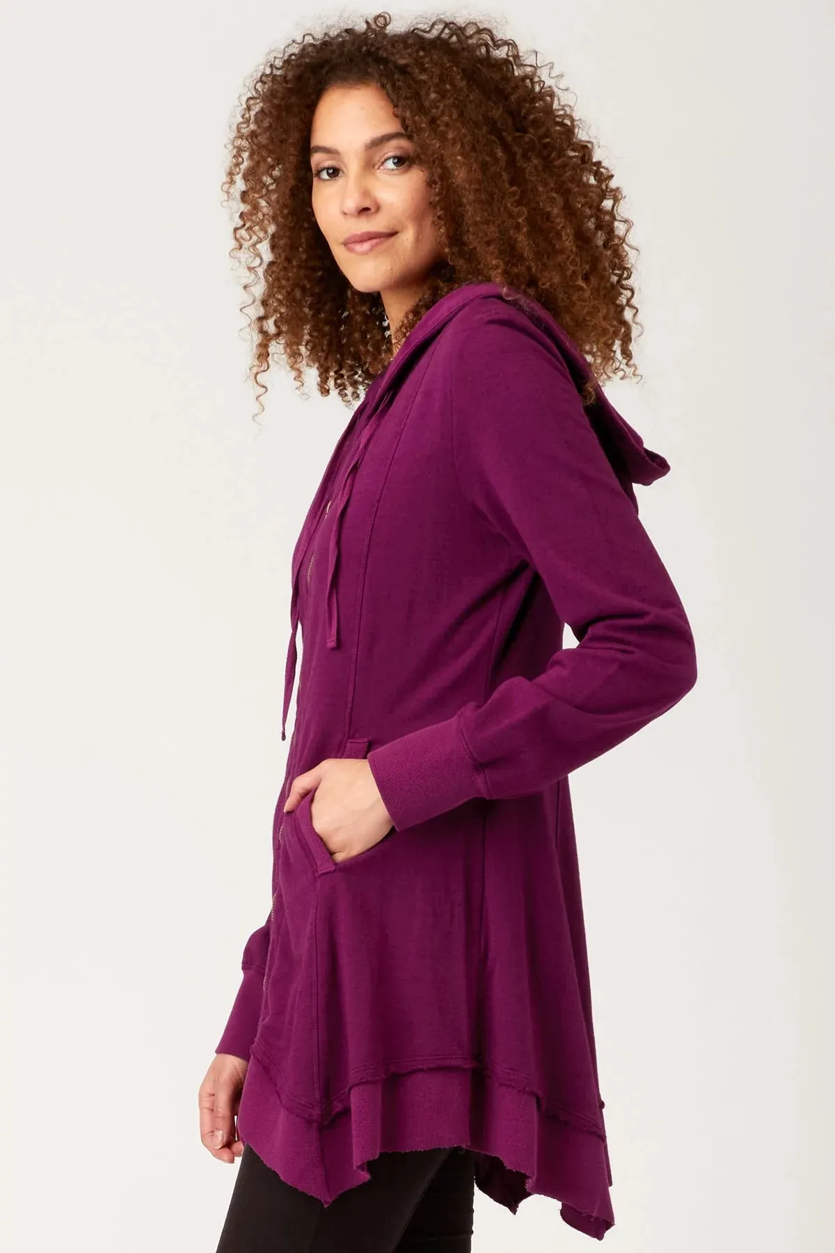 Fleece merchantile jacket in anemone