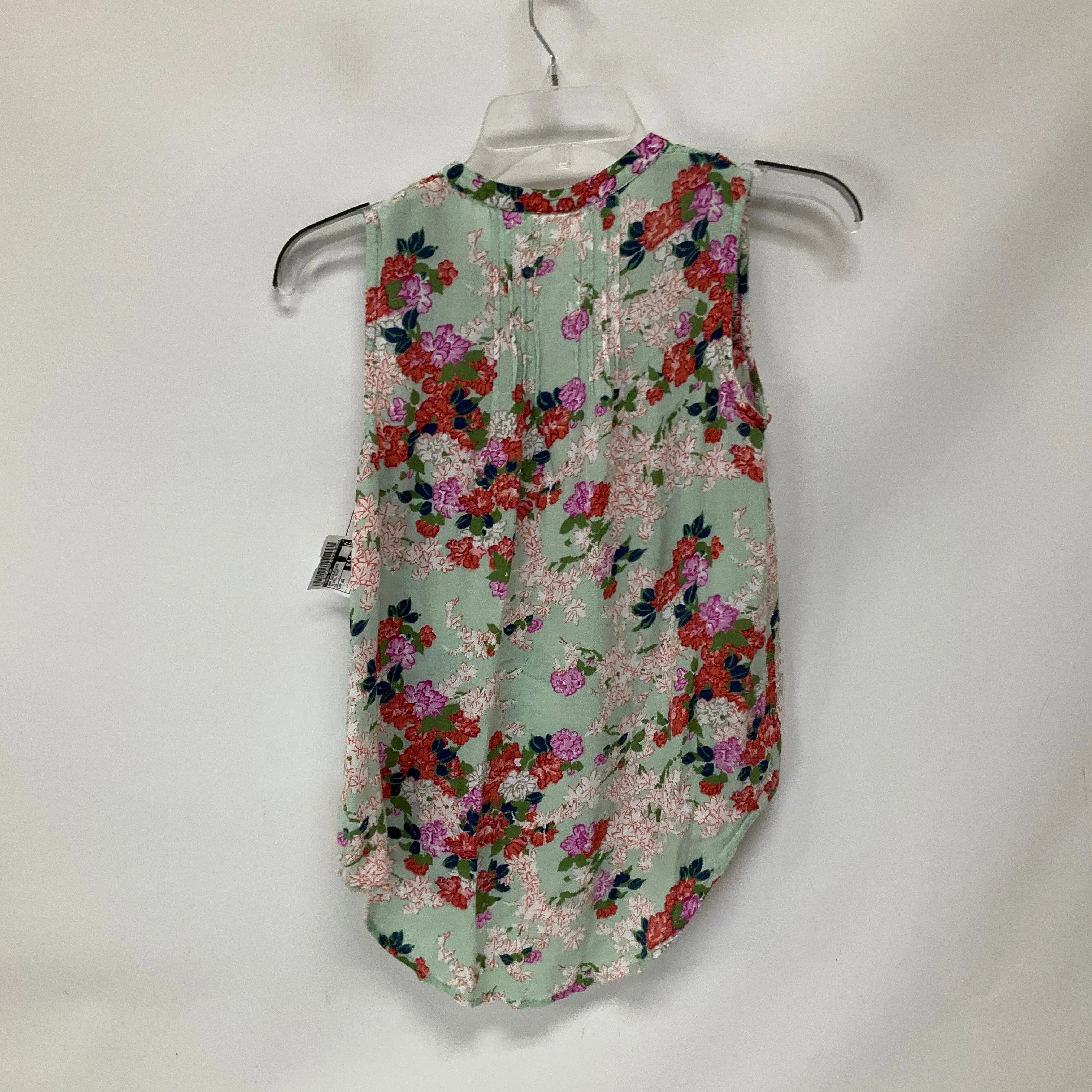Floral Print Top Sleeveless Meadow Rue, Size Xs