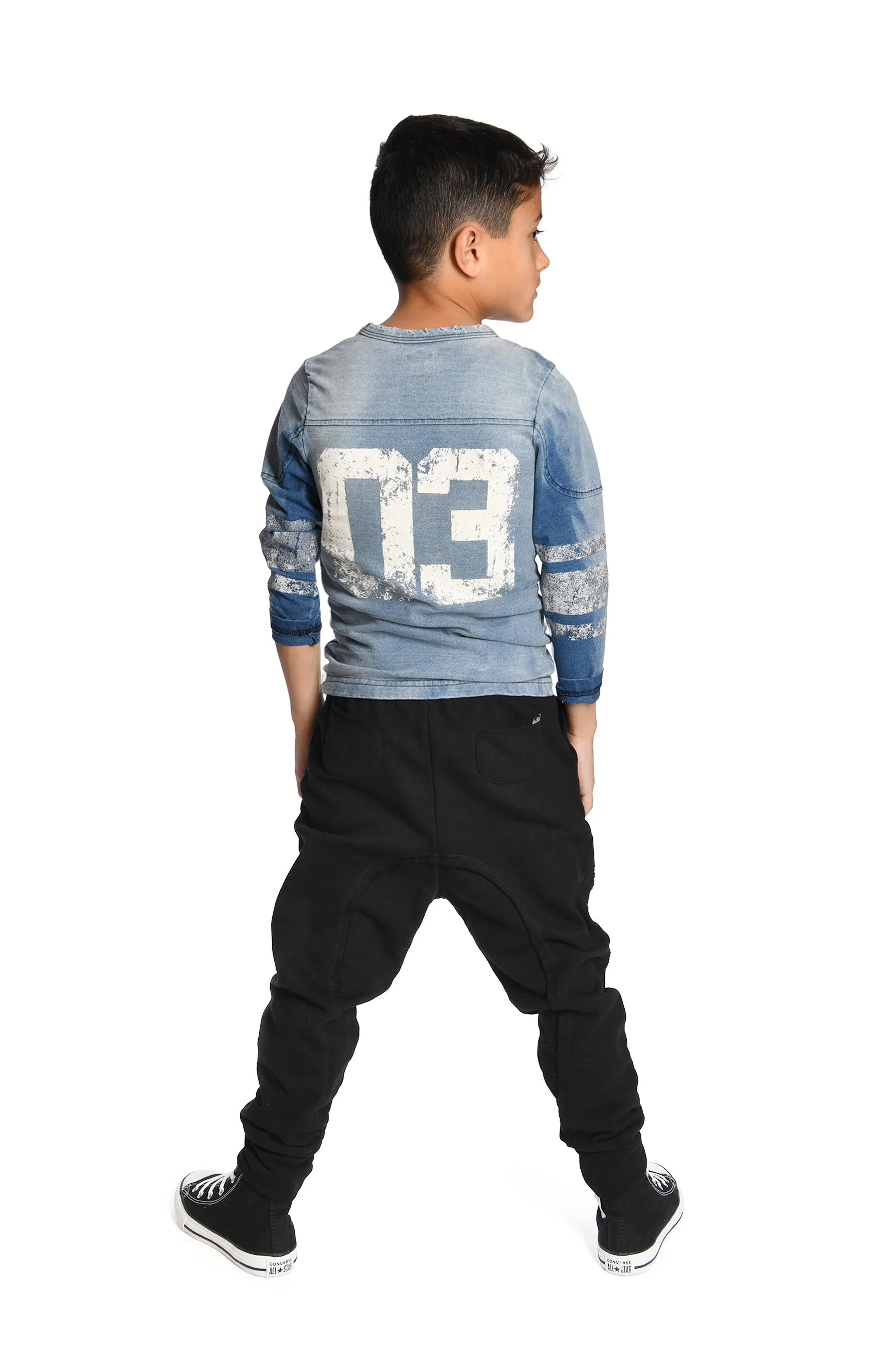 FOOTBALL JERSEY BLUE WASH