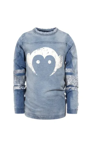 FOOTBALL JERSEY BLUE WASH
