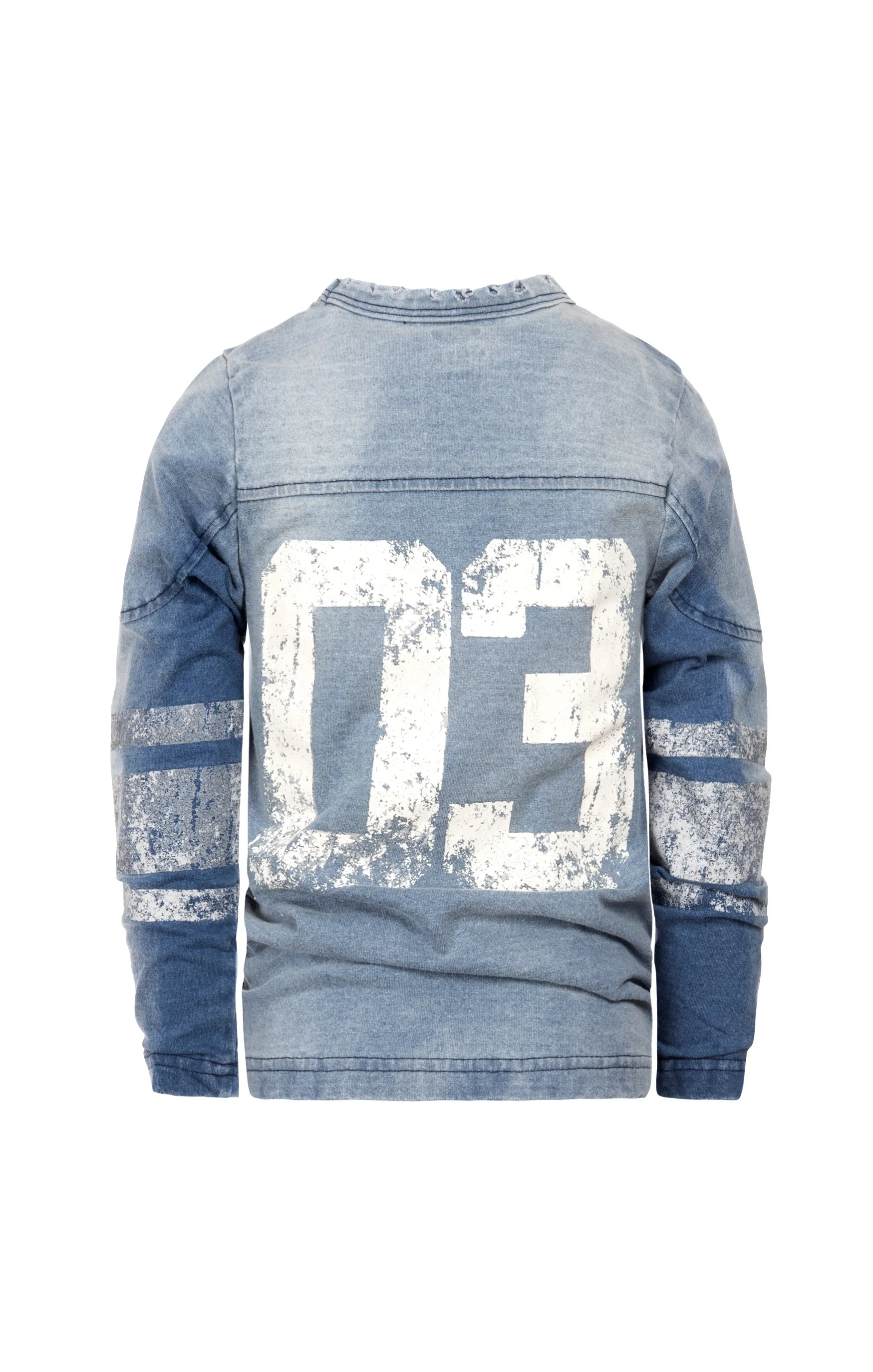 FOOTBALL JERSEY BLUE WASH