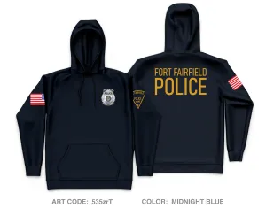 Fort Fairfield Police Core Men's Hooded Performance Sweatshirt - 535zrT