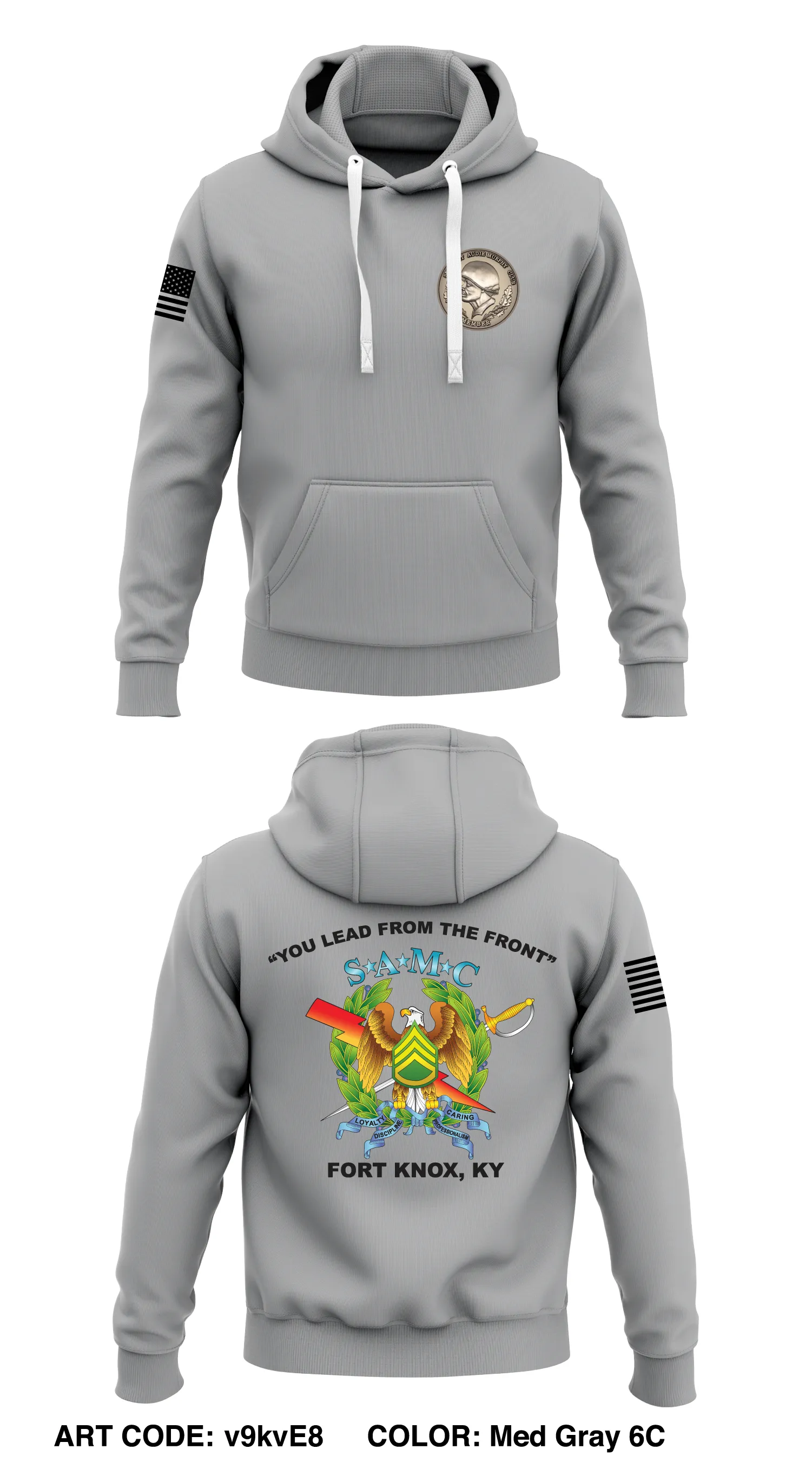 Fort Knox SAMC  Core Men's Hooded Performance Sweatshirt - v9kvE8