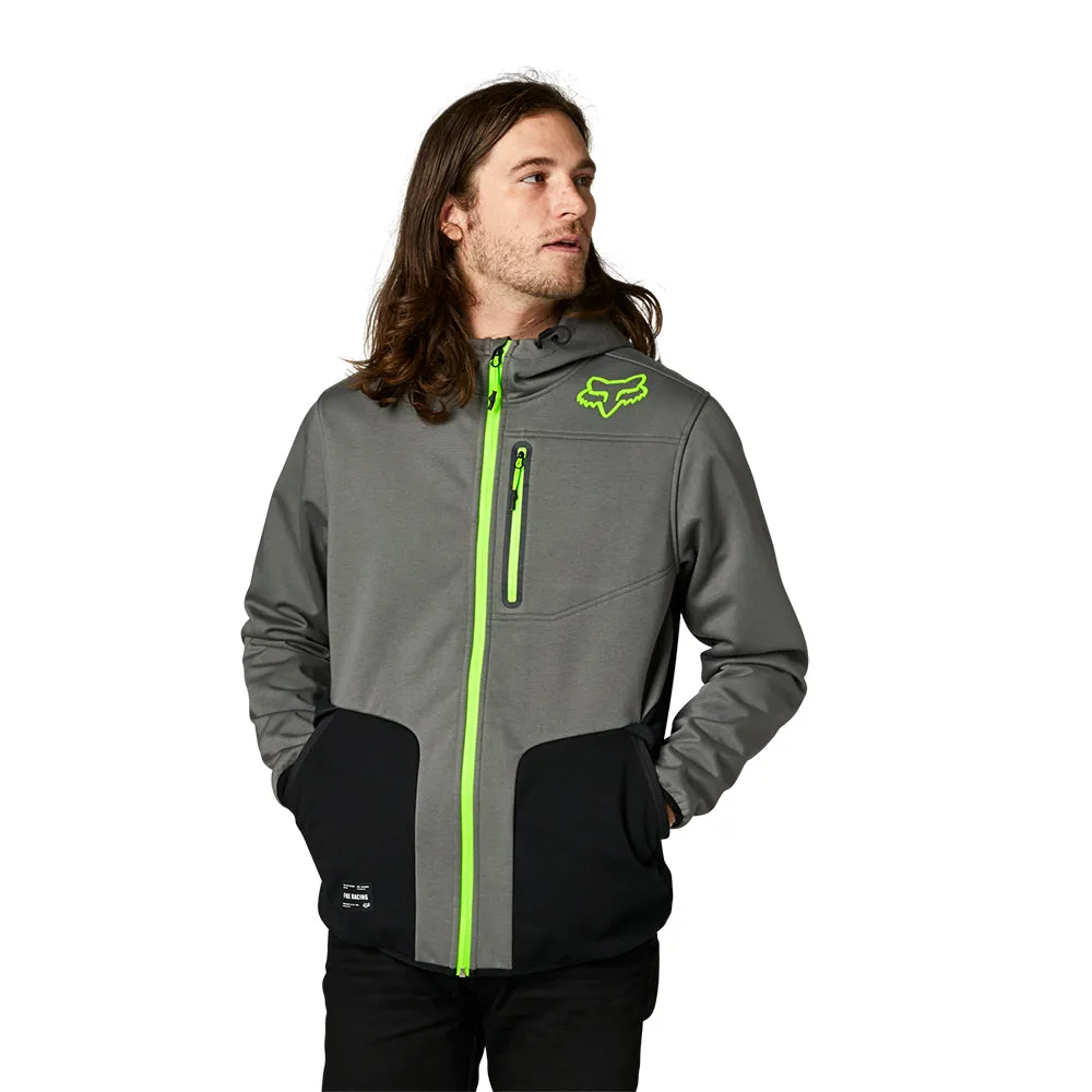 FOX BARRICADE SOFTSHELL FLEECE HOODY [PEWTER] XXL