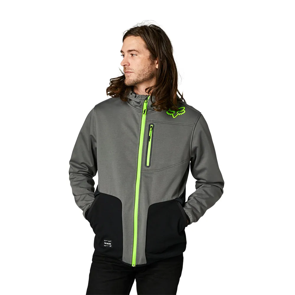 FOX BARRICADE SOFTSHELL FLEECE HOODY [PEWTER] XXL