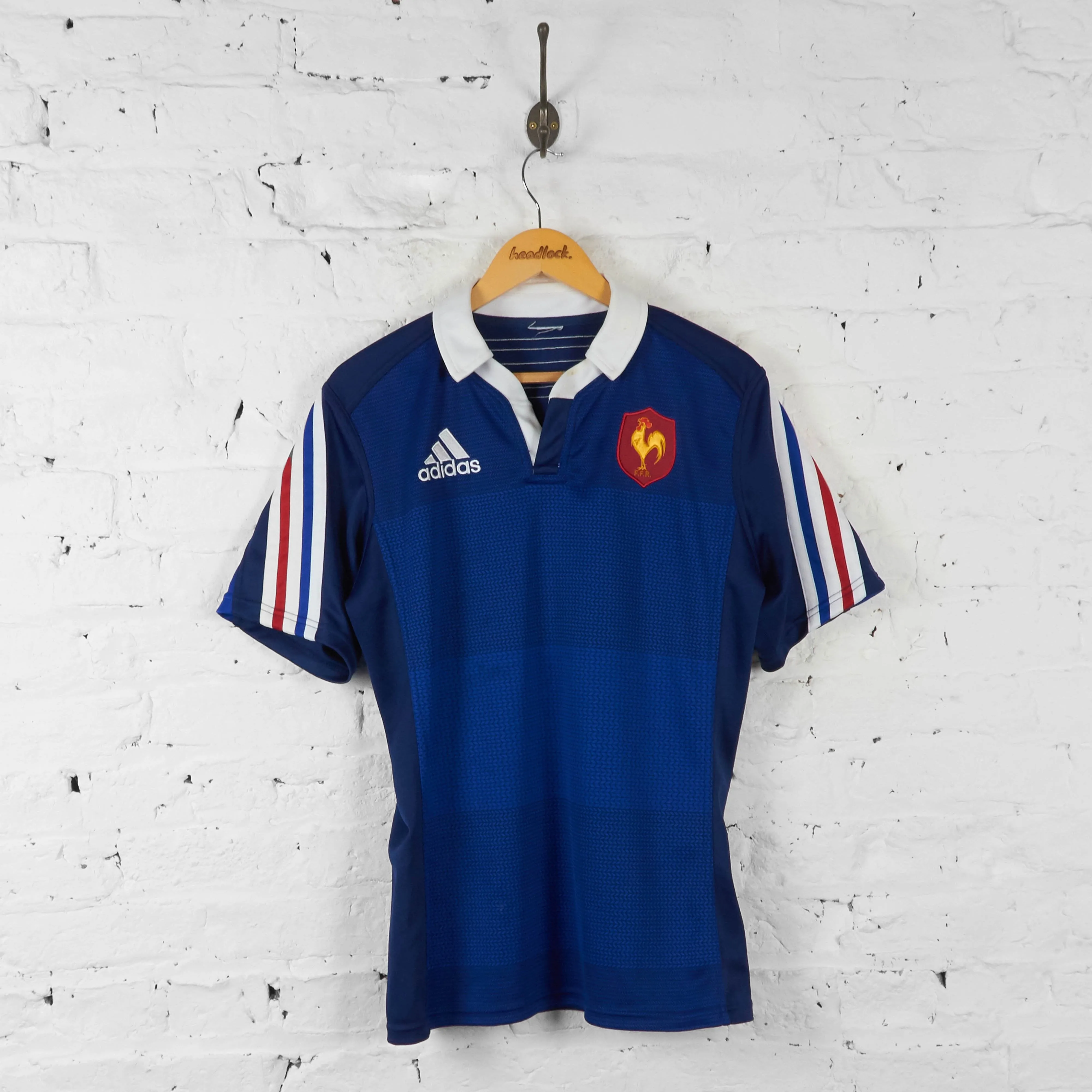 France Rugby Adidas Shirt - Blue - S
