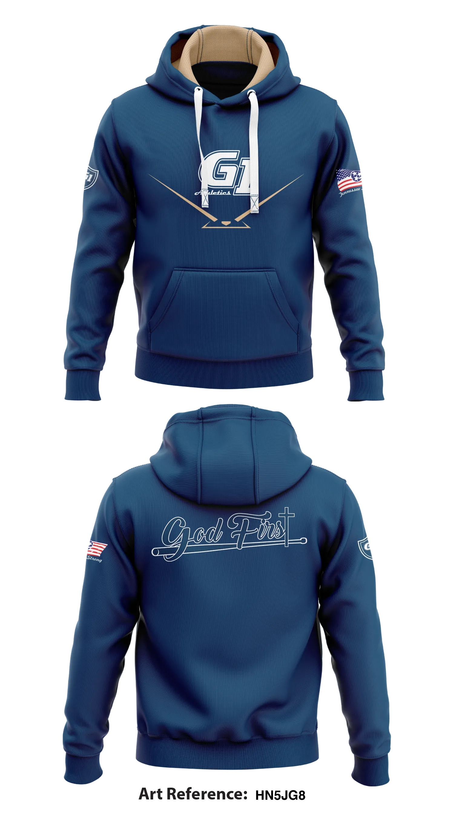 G1 (GODFIRST) Store 1  Core Men's Hooded Performance Sweatshirt - hN5jg8