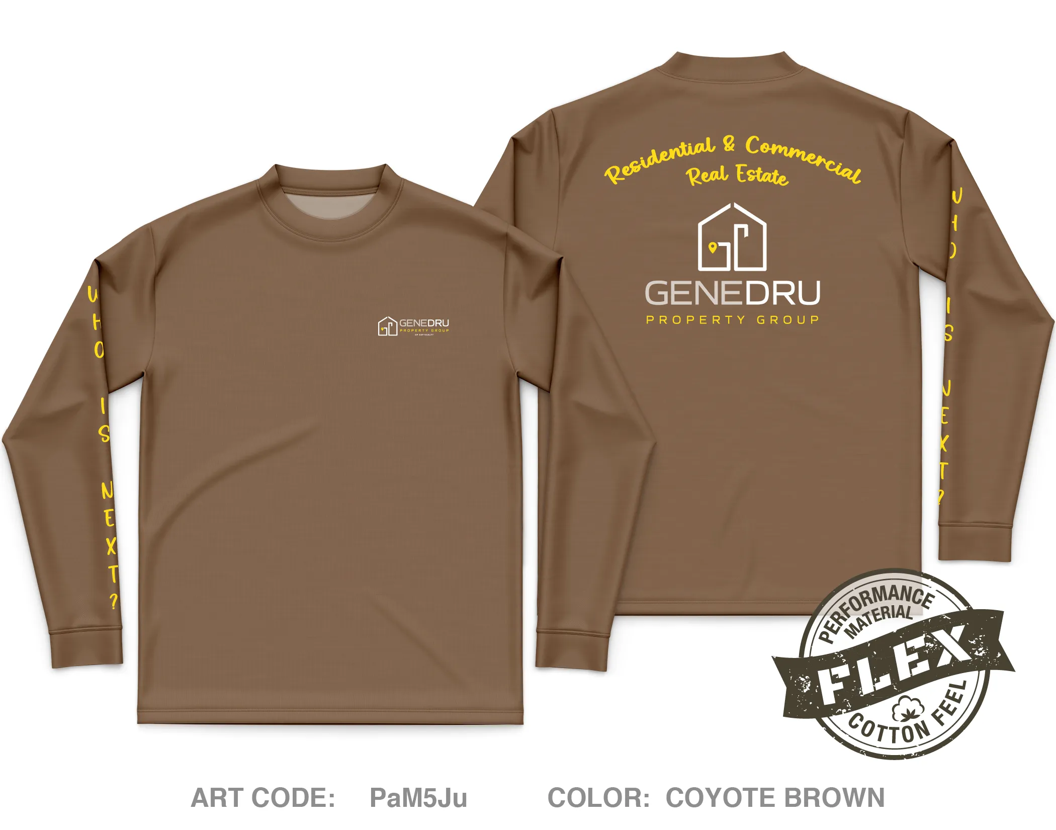 Gene Dru Property Group Core Men's LS Flex Performance Tee - PaM5Ju