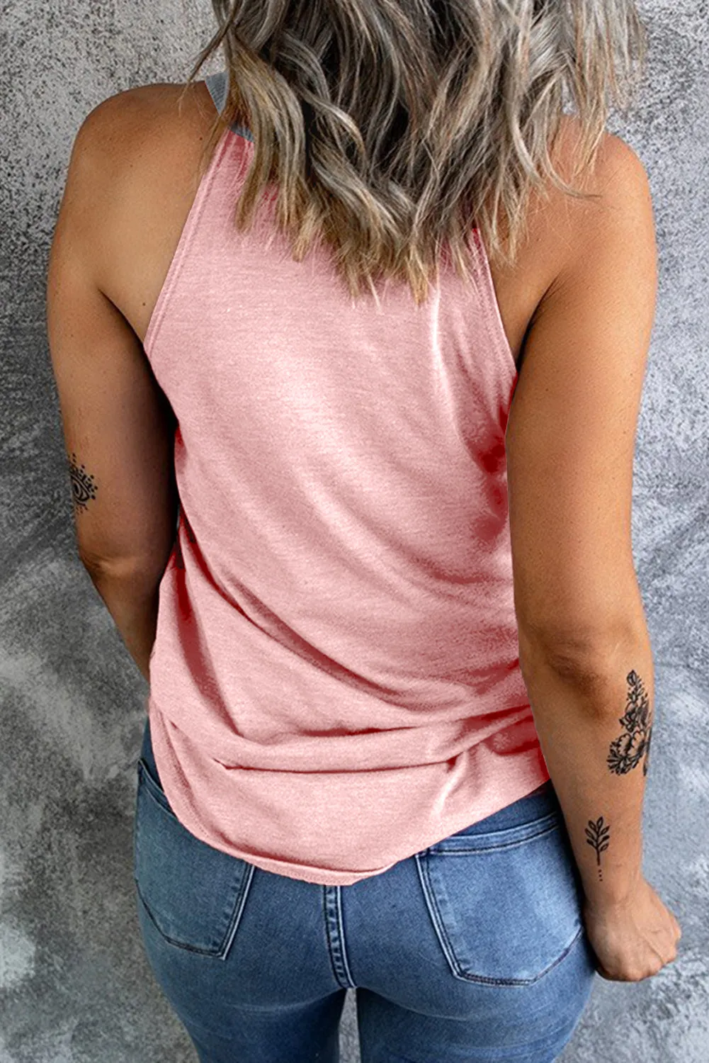 Geometric Sleeveless Top