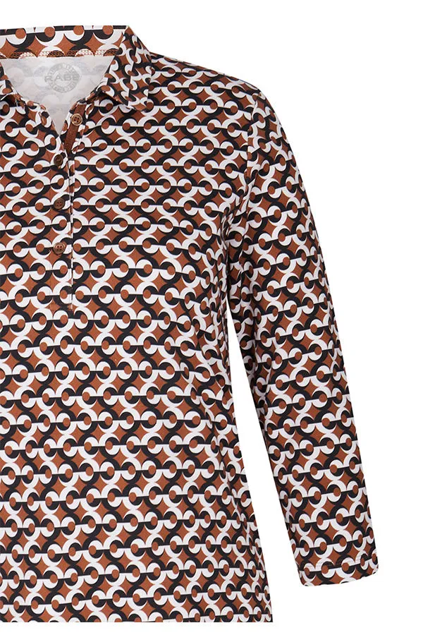 GRAPHIC PRINT POLO T-SHIRT