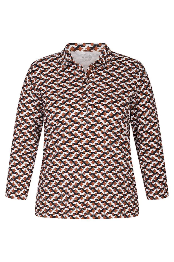 GRAPHIC PRINT POLO T-SHIRT