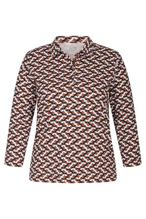 GRAPHIC PRINT POLO T-SHIRT