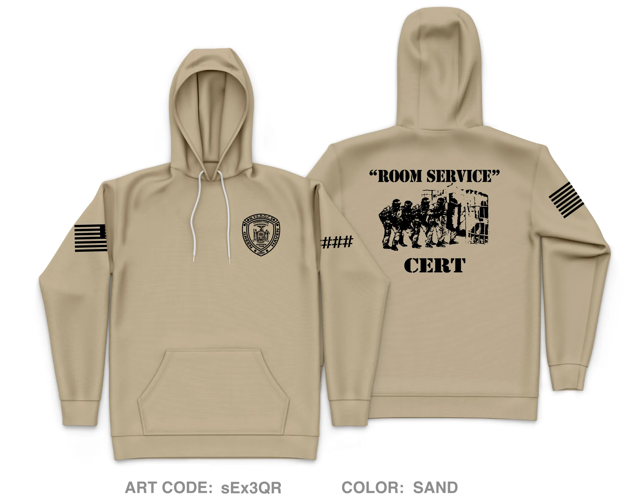 Green Haven CERT Core Men's Hooded Performance Sweatshirt - sEx3QR