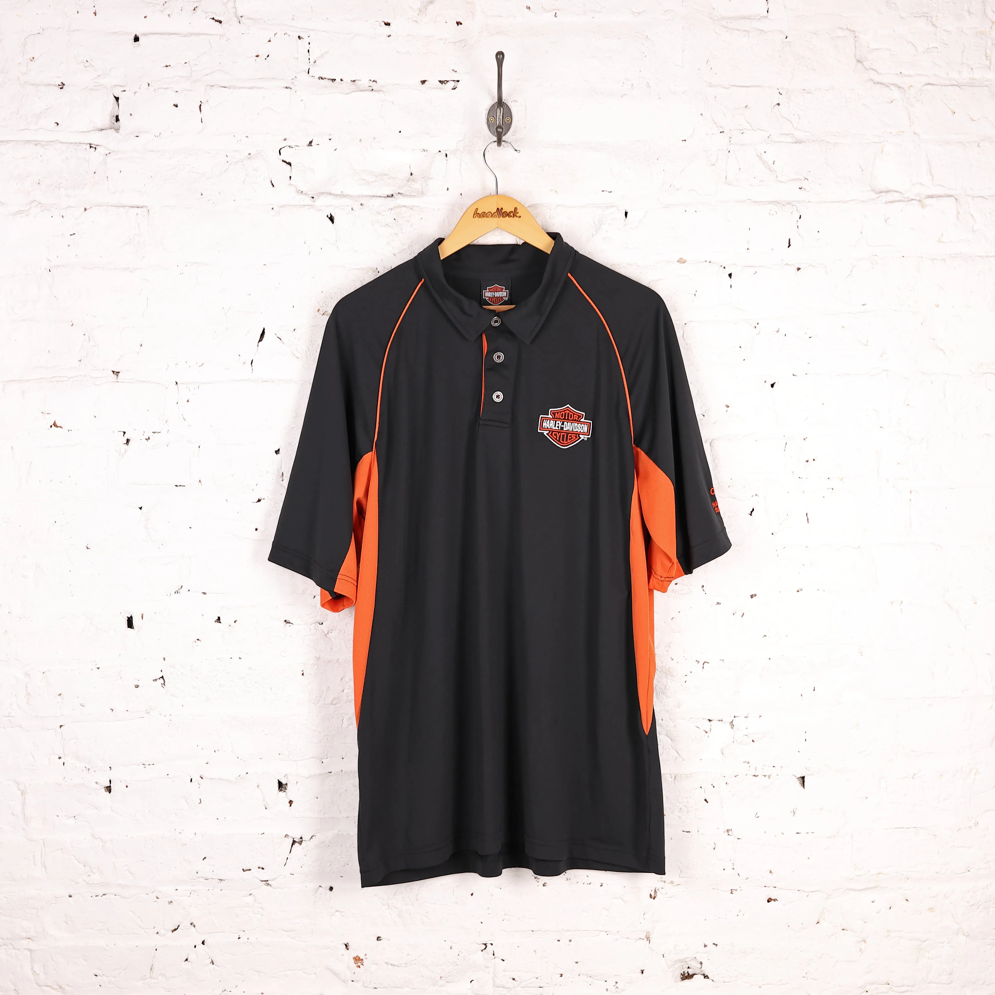 Harley Davidson Motorcycles Polo Shirt - Black - XXL