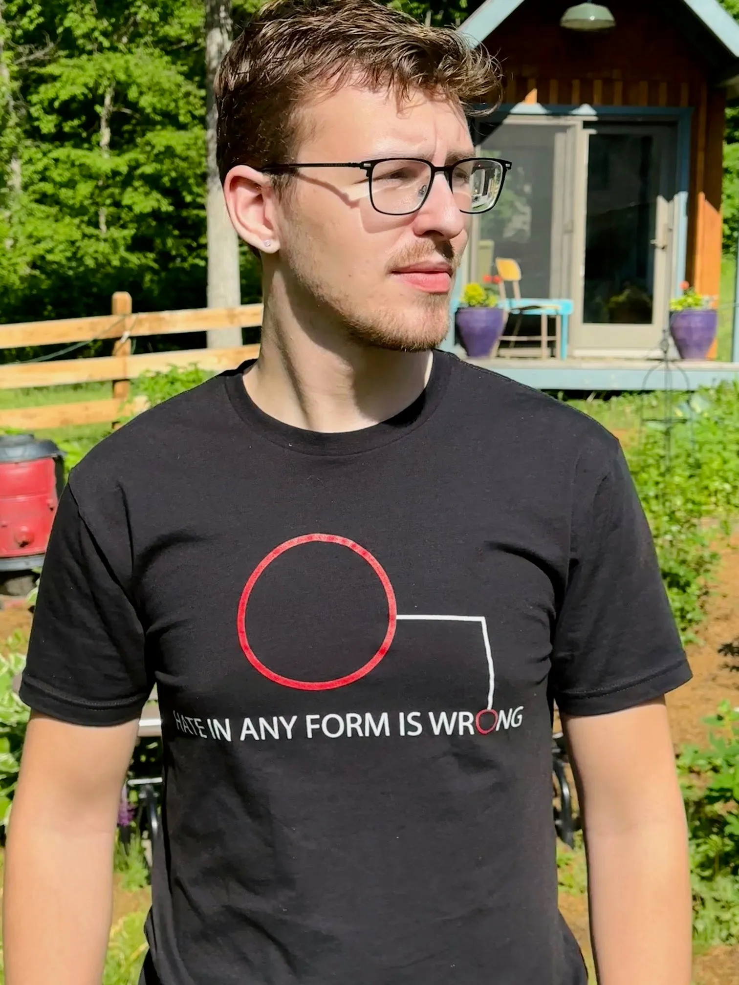 Hate is Wrong Graphic T-Shirt - Black (Esera)
