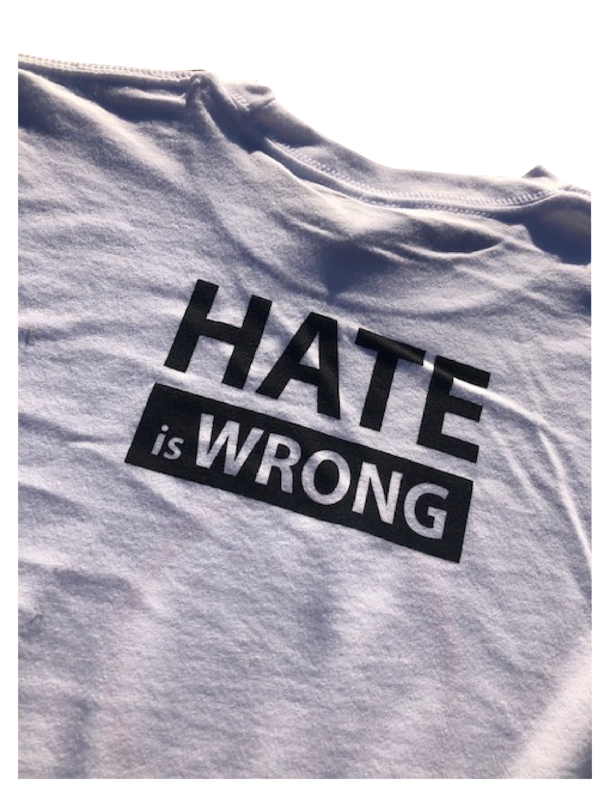 Hate is Wrong Graphic T-Shirt - White (Esera)