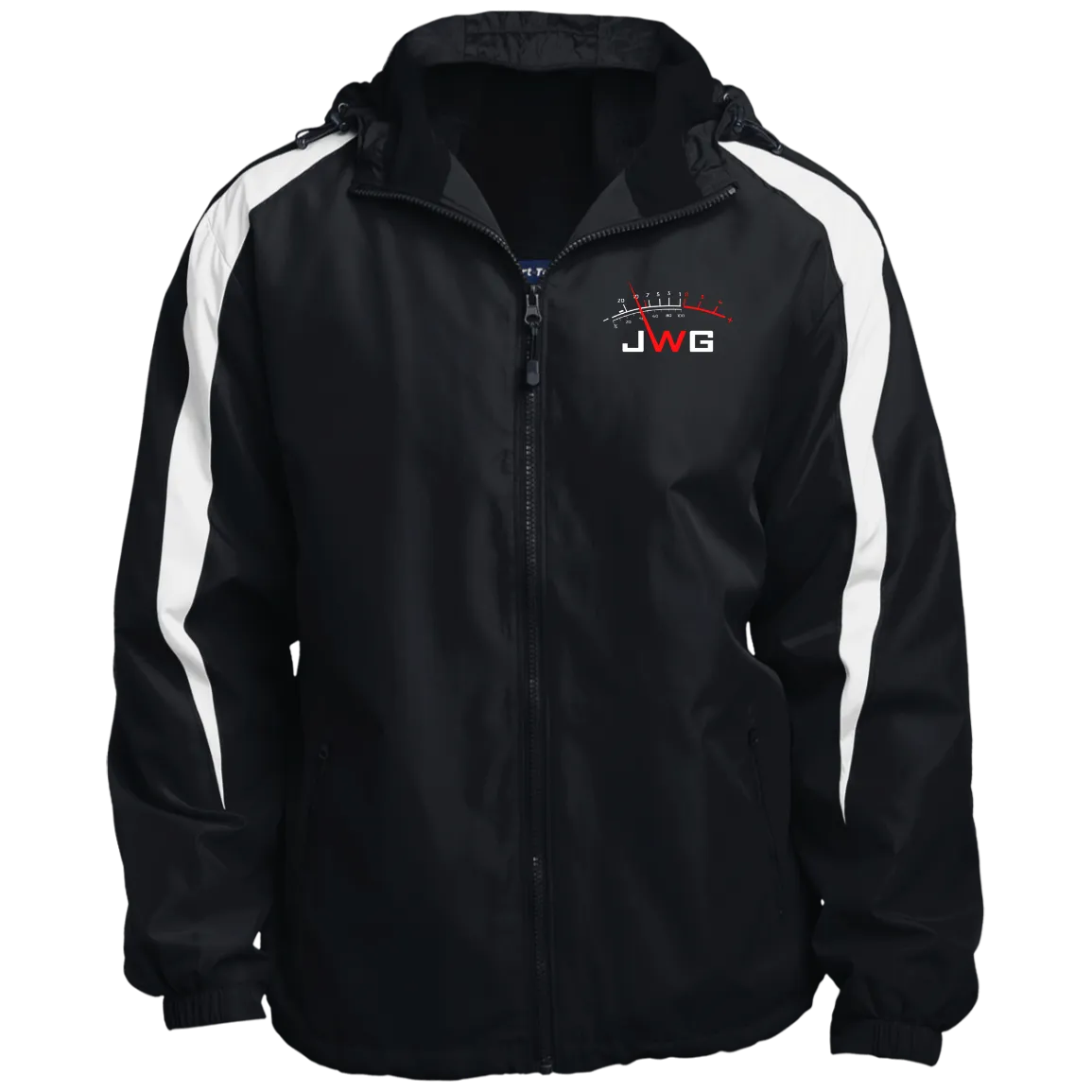Heff413 Fleece Lined Colorblock Hooded Jacket