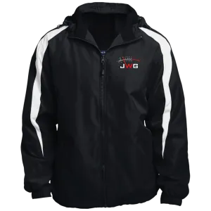 Heff413 Fleece Lined Colorblock Hooded Jacket