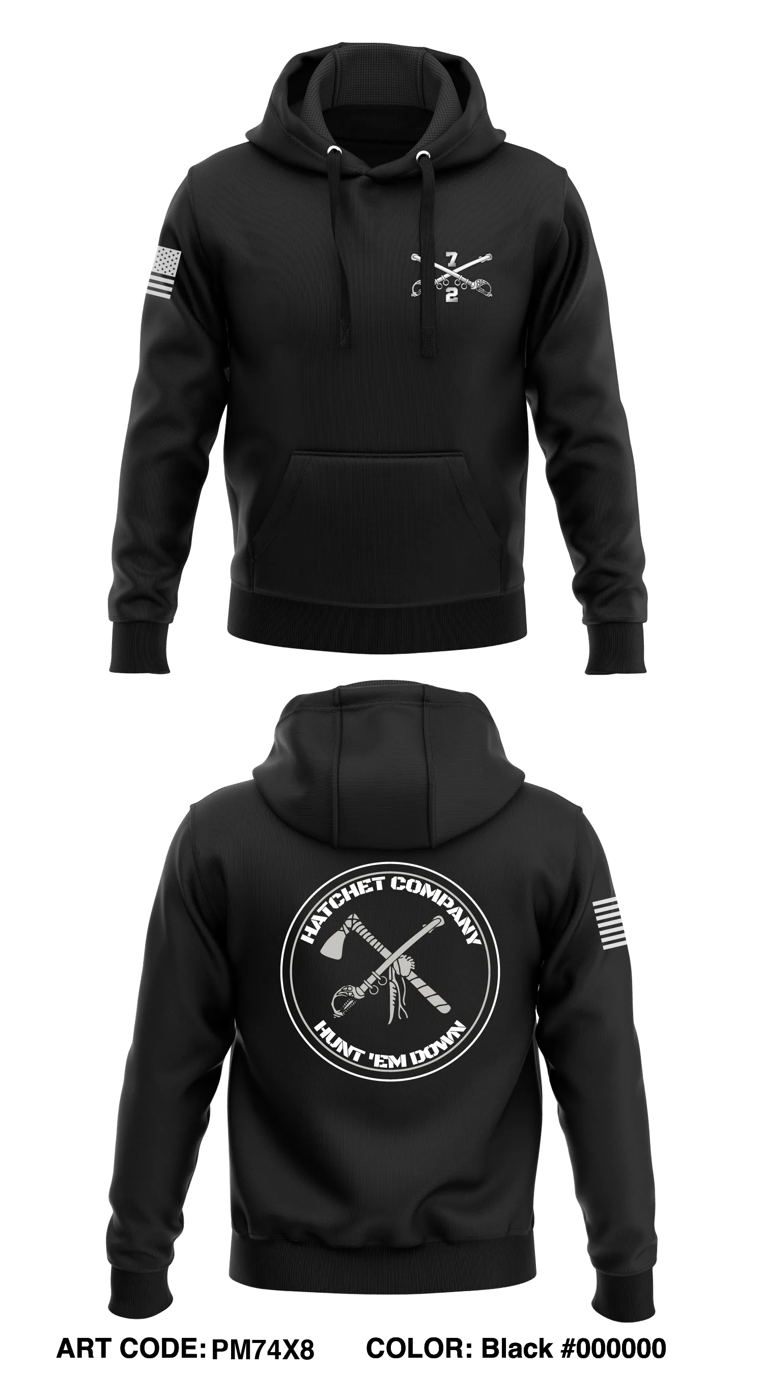 HHC, 2-7CAV, 3ABCT, 1CD Store 1  Core Men's Hooded Performance Sweatshirt - PM74X8