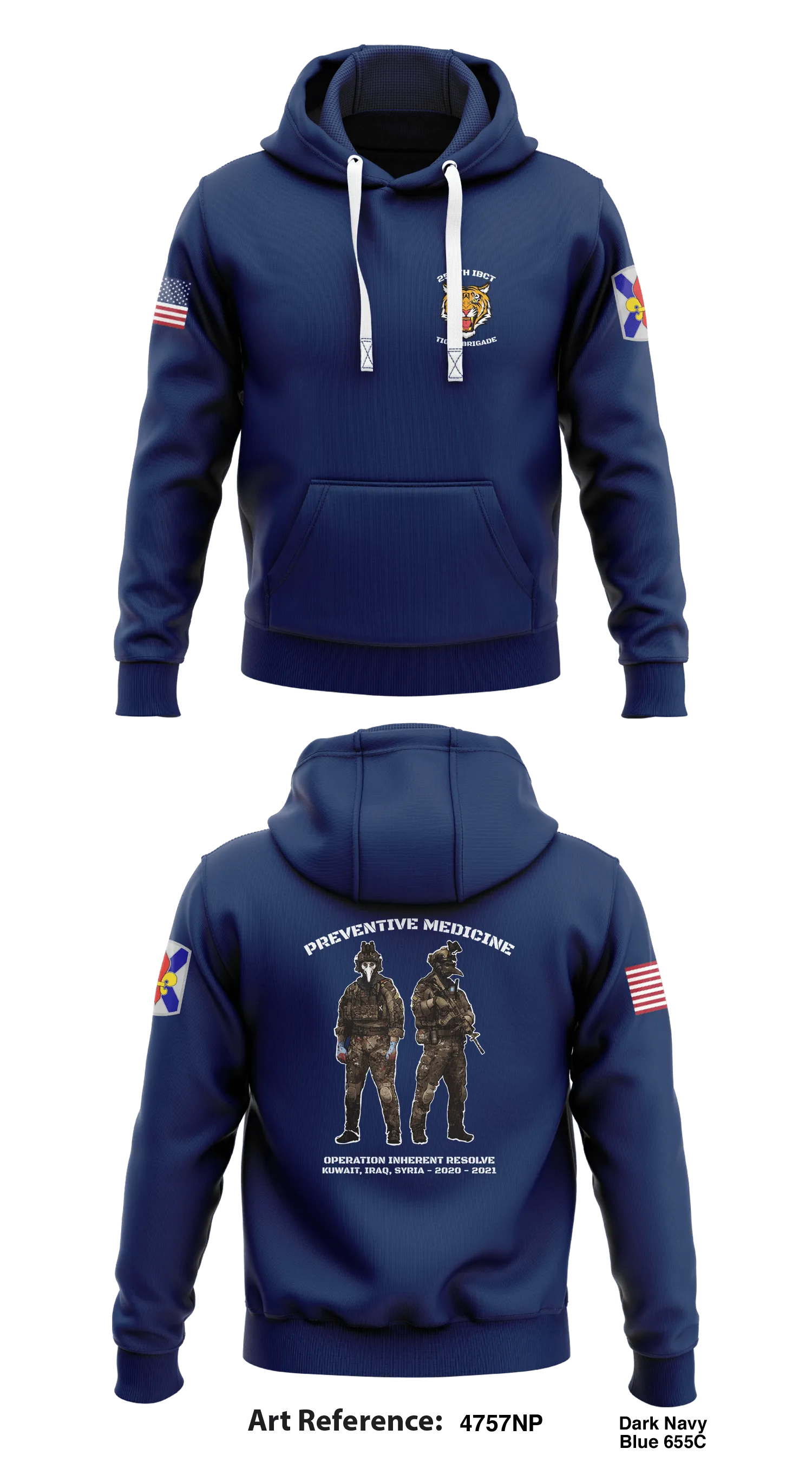 HHC 256th IBCT Store 1  Core Men's Hooded Performance Sweatshirt - 4757Np