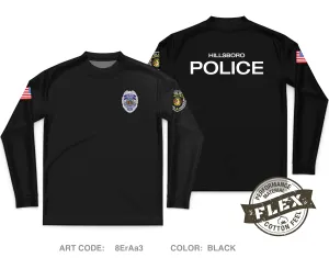 Hillsboro Police Department Core Men's LS Flex Performance Tee - 8ErAa3