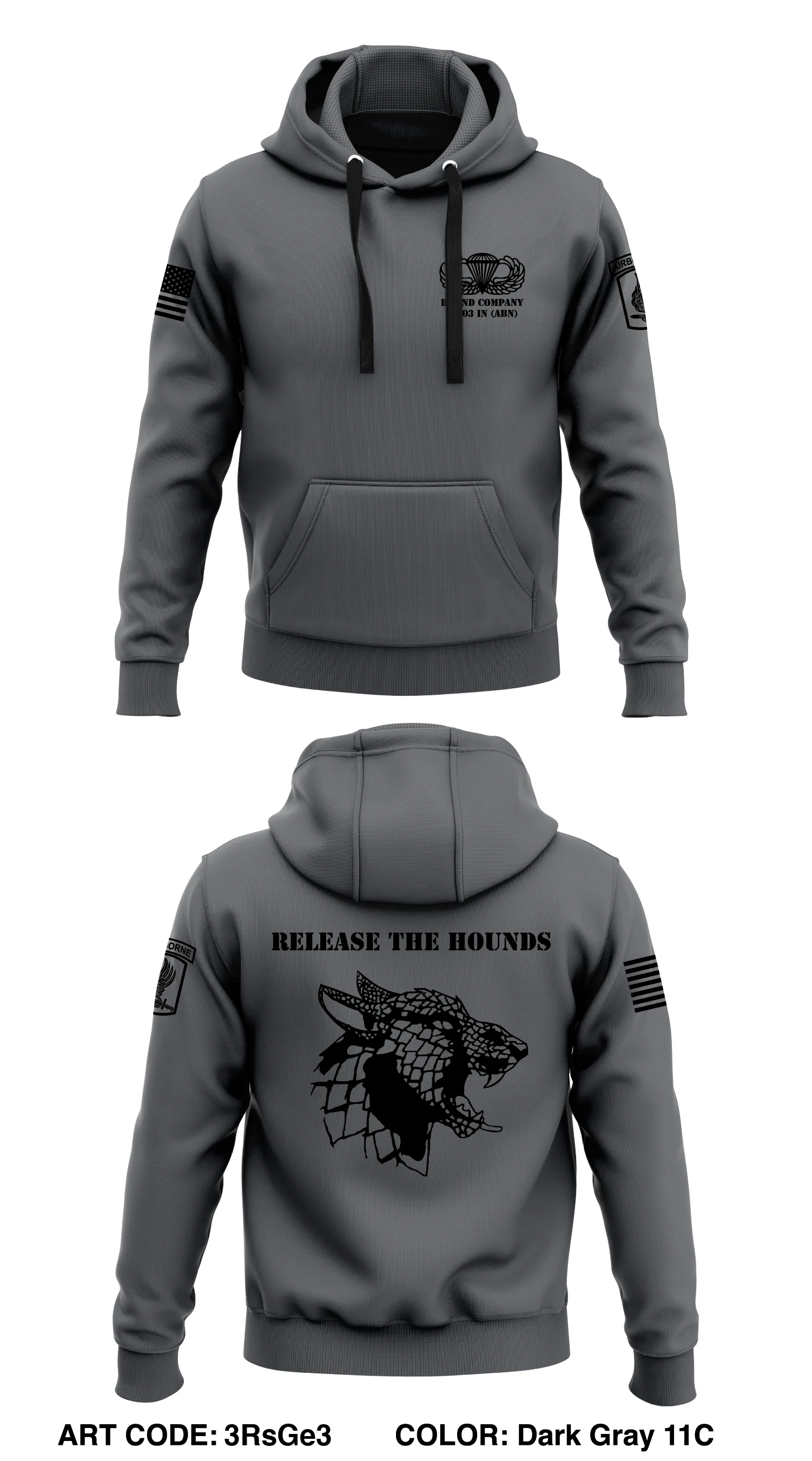 Hound Company 2-53  Core Men's Hooded Performance Sweatshirt - 3RsGe3