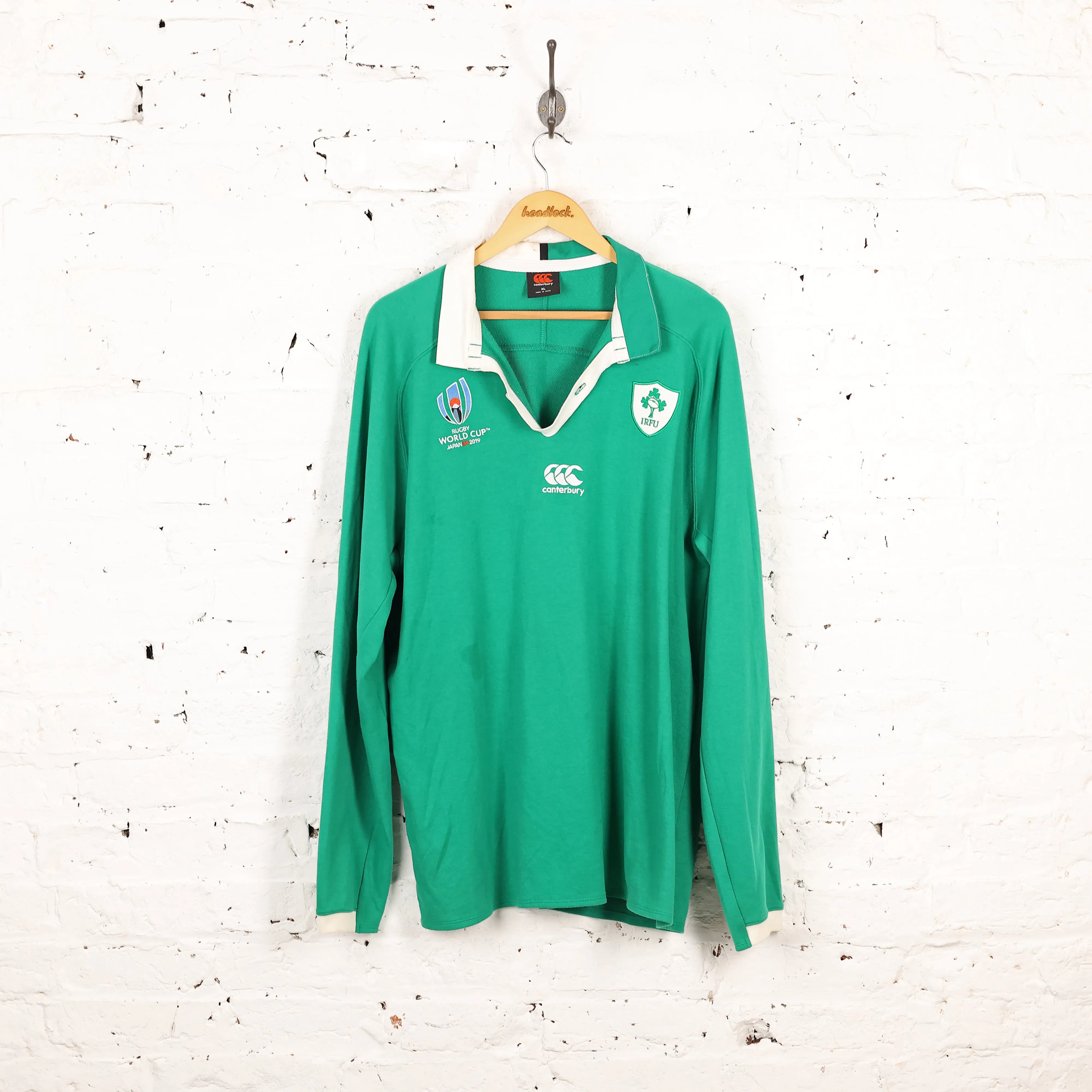 Ireland Rugby 2019 Long Sleeve Shirt - Green - XL